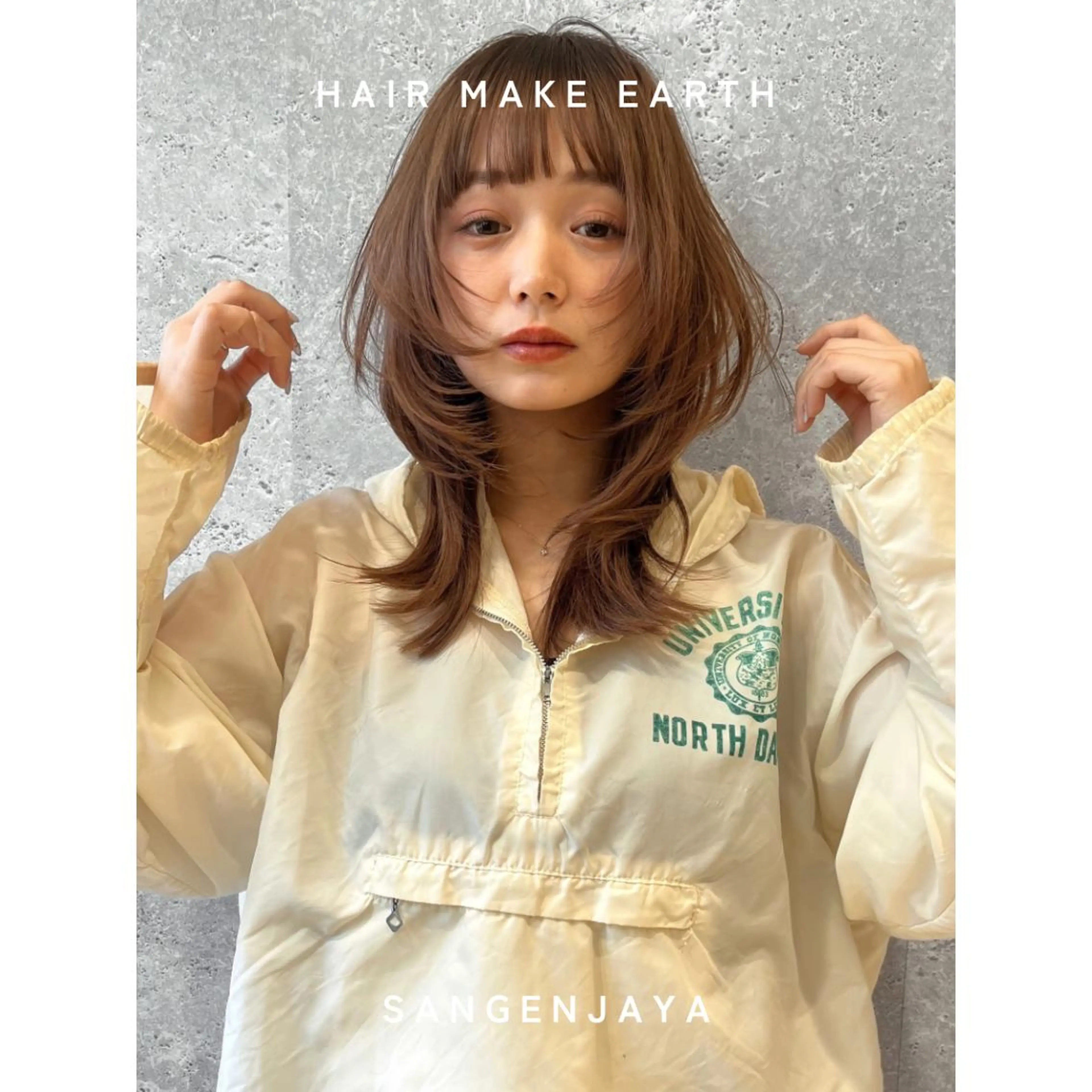 ロング ボブ くびれヘア レイヤーカット ロング hair make earth 🪡のヘアスタイル