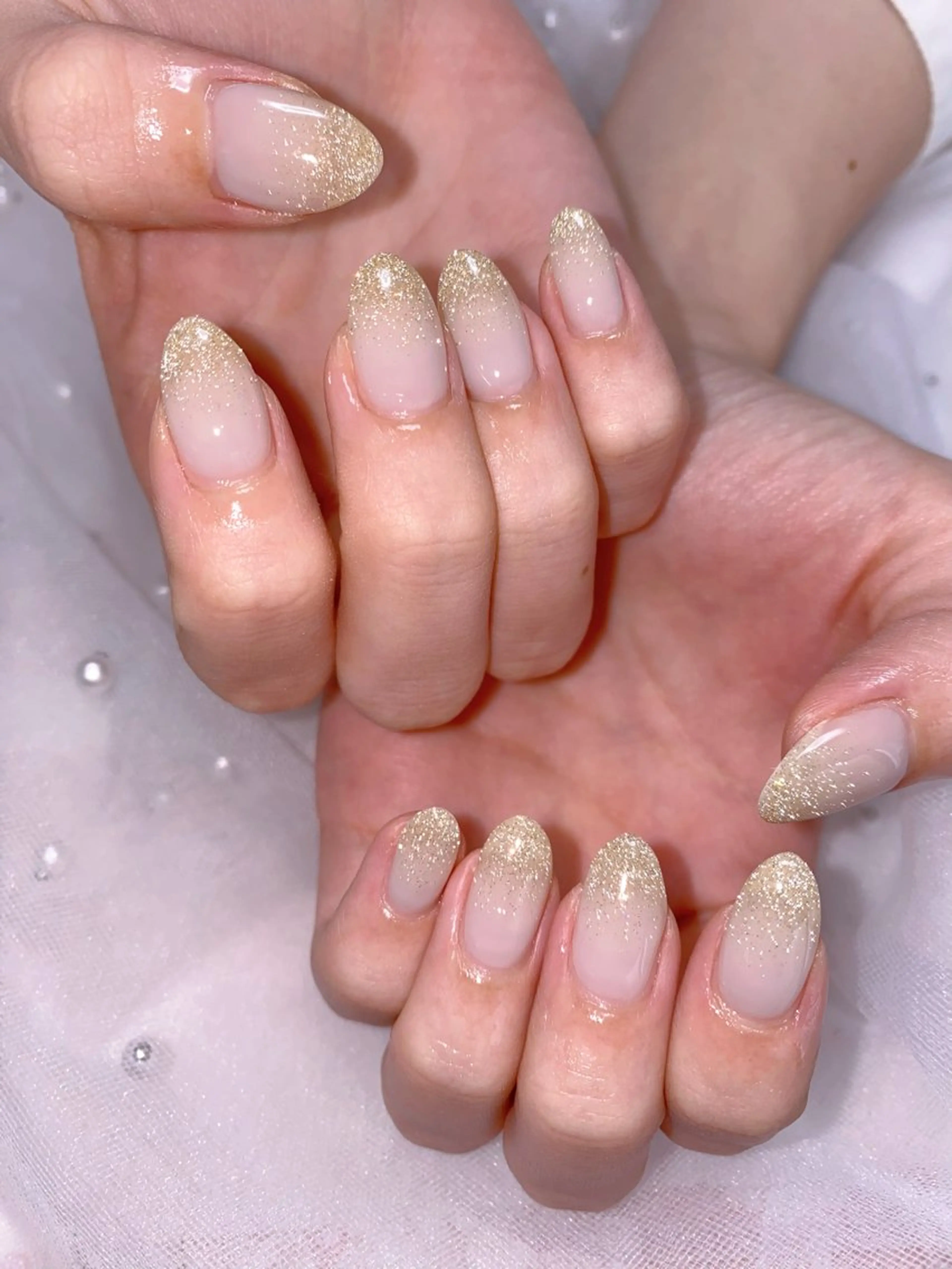 ネイル フラッシュネイル グラデーション ハンドネイル Jasmine nailsalon所属・ジャスミン ネイルサロンのネイルデザイン