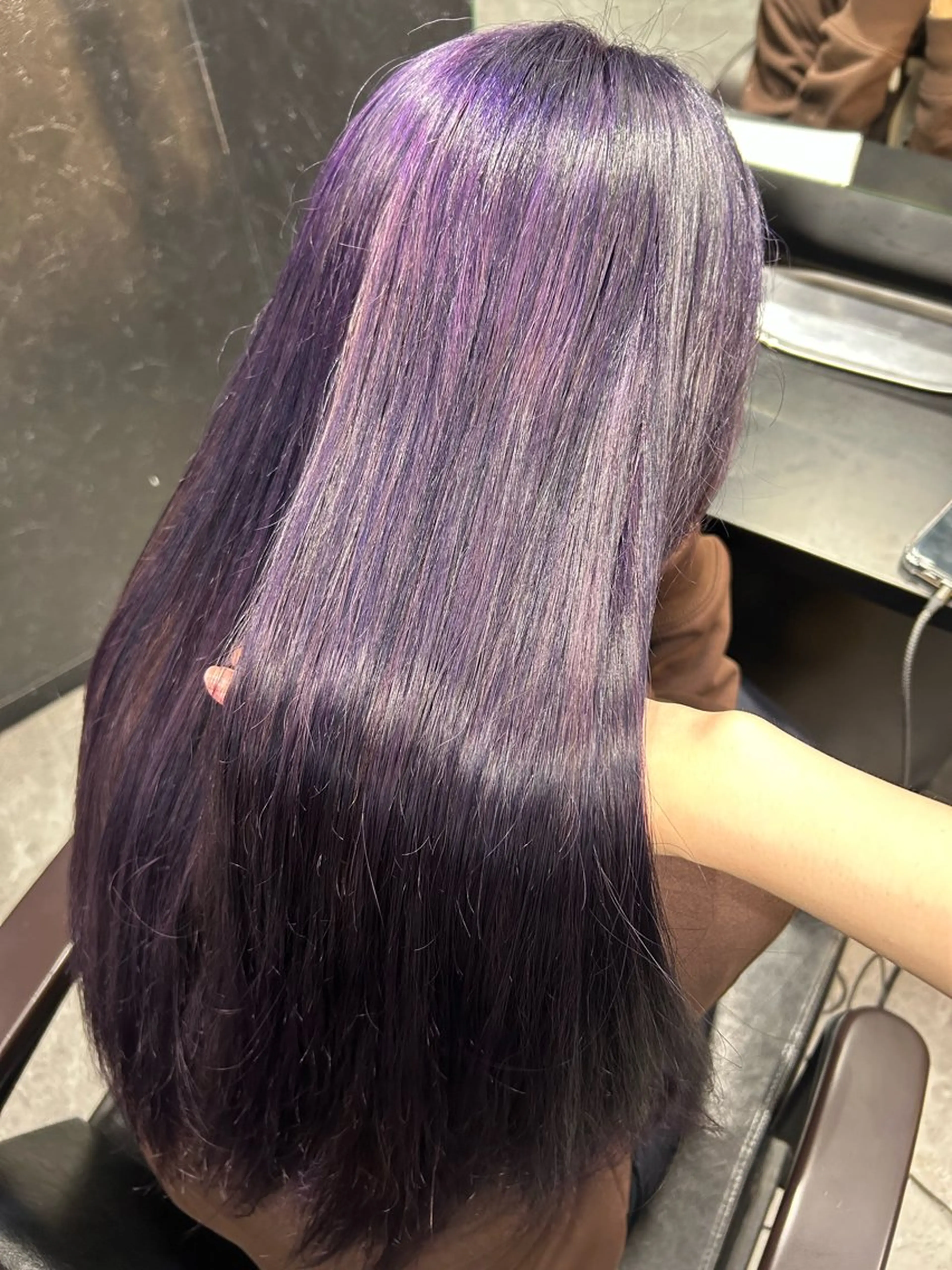 ロング カラー ヘアカラー トリートメント 💎透明感カラー💎 bAteAu あまねのヘアスタイル