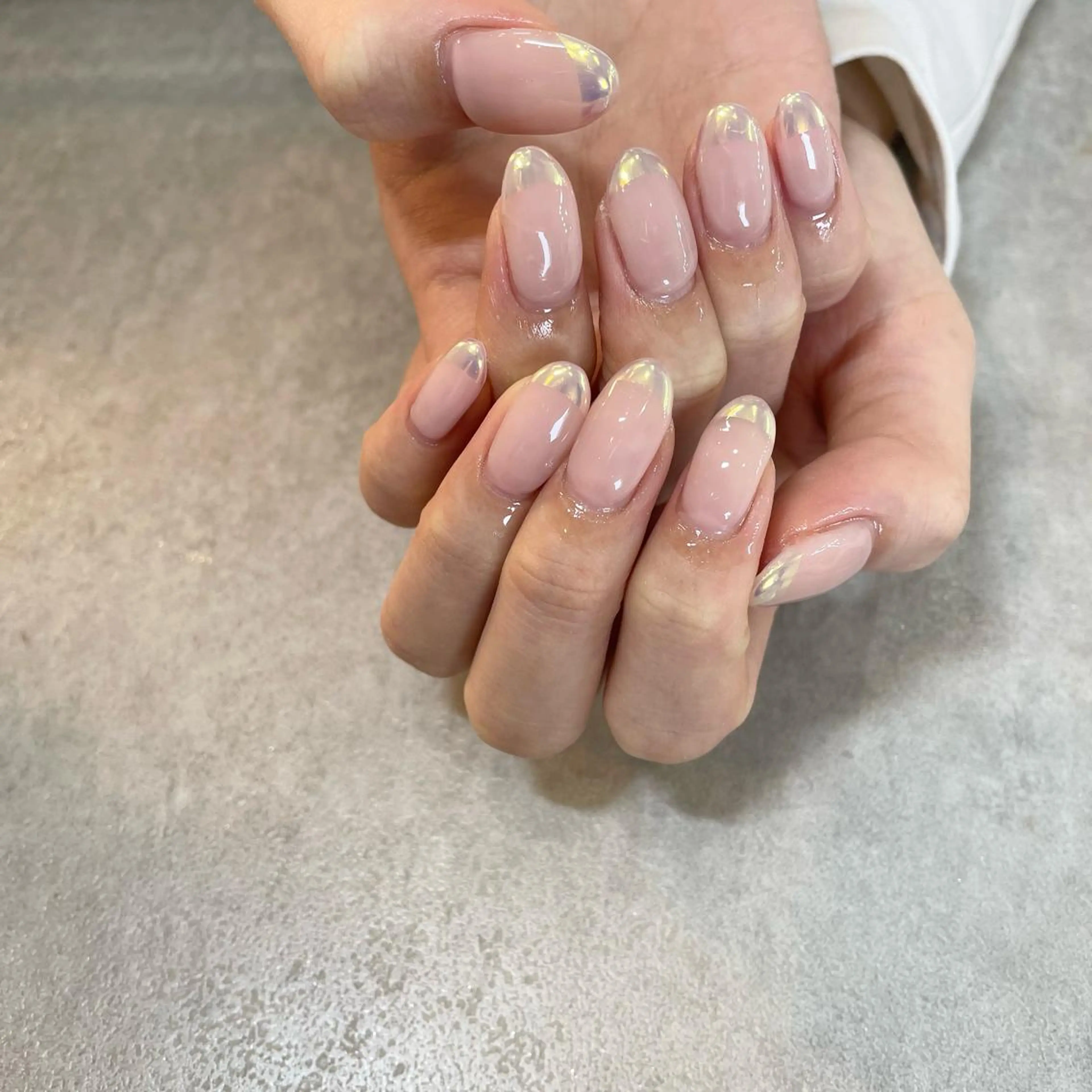 ネイル オーロラネイル ピンク Nail Salon Gummi.のネイルデザイン