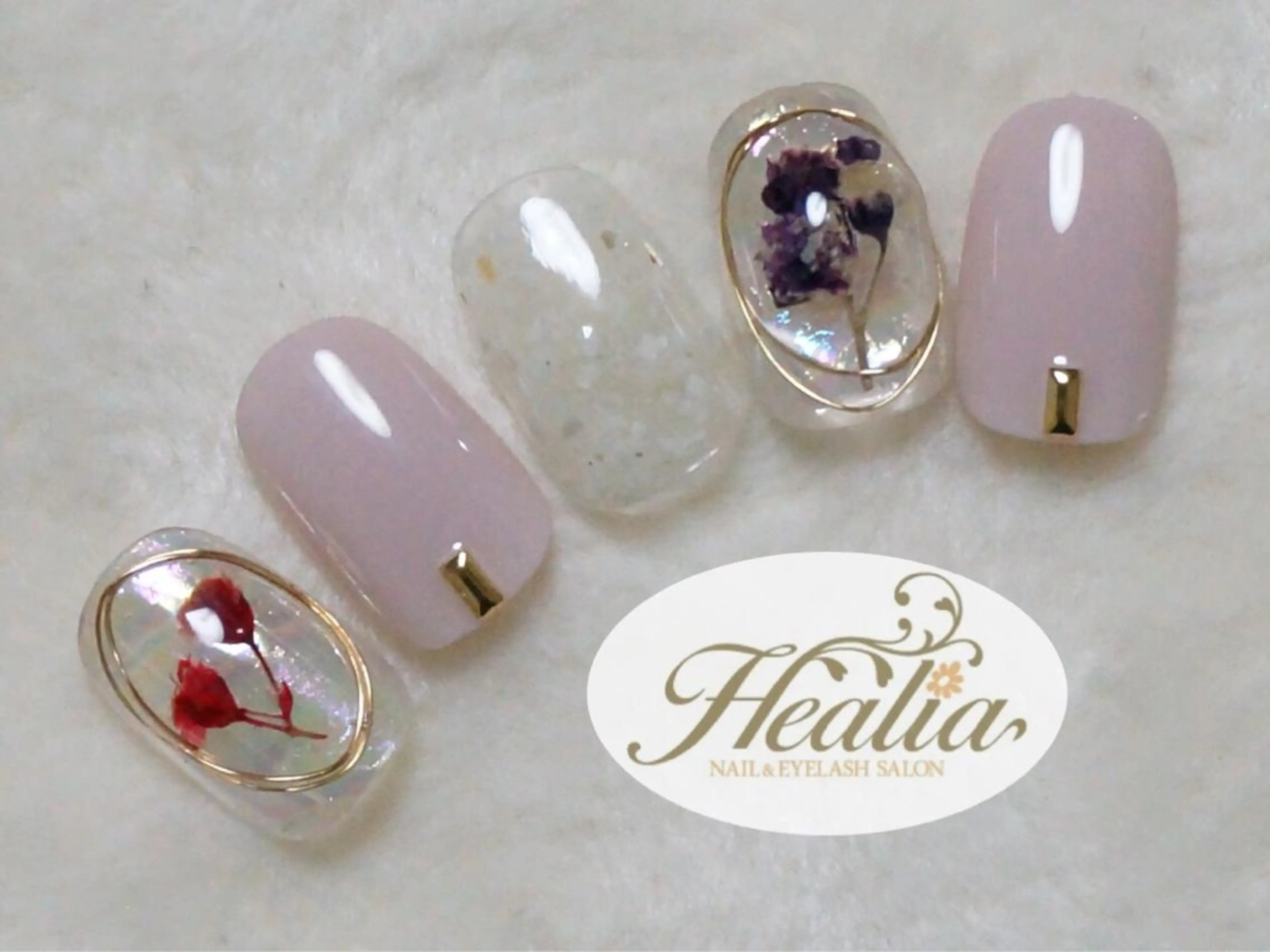 ネイル アートネイル オーロラネイル クリアネイル フレンチネイル ジェルネイル REMIA湘南台 TANABEのネイルデザイン