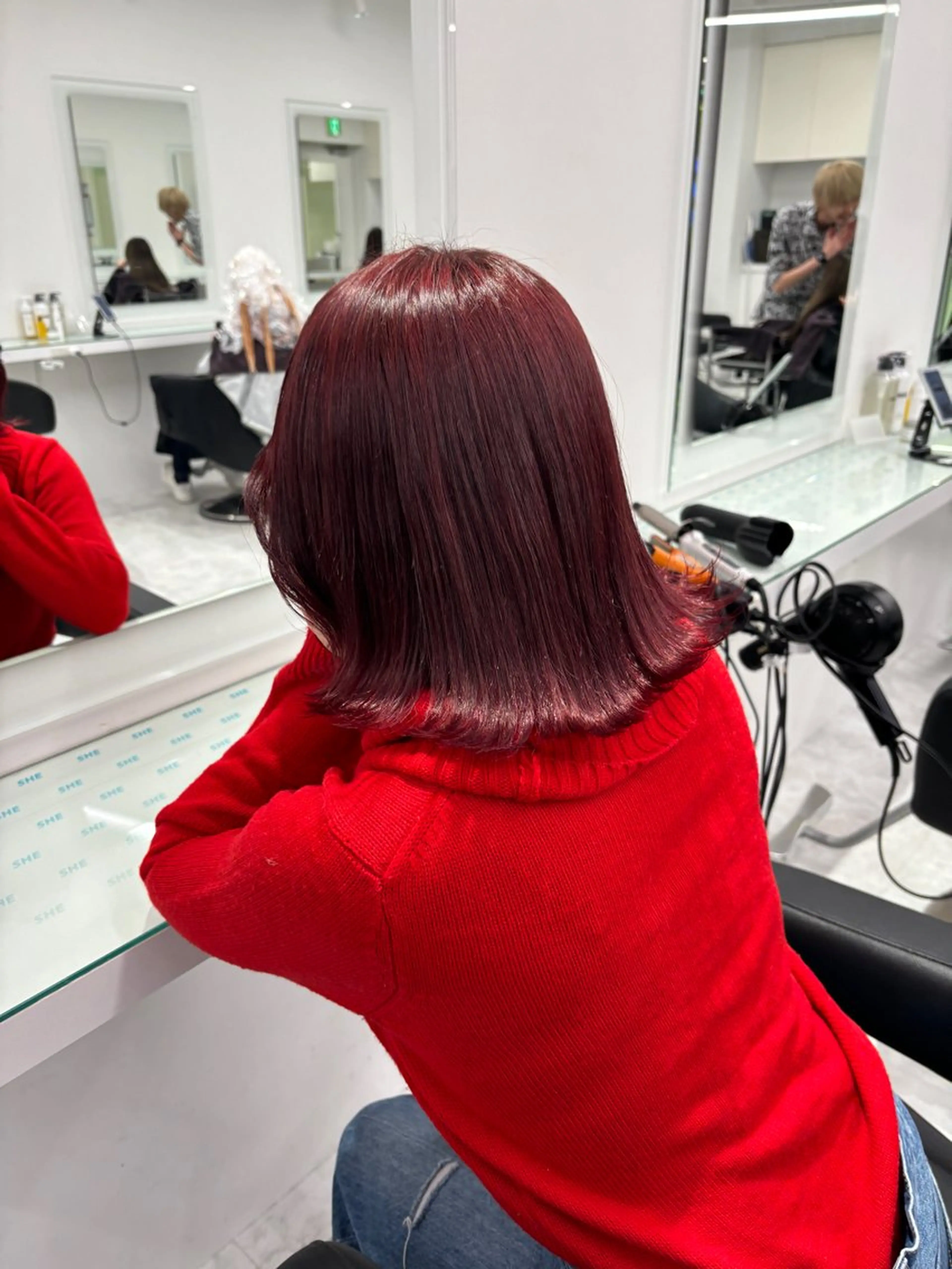 ミディアム カラー 💖ミルクティー💖 あかり💖のヘアスタイル