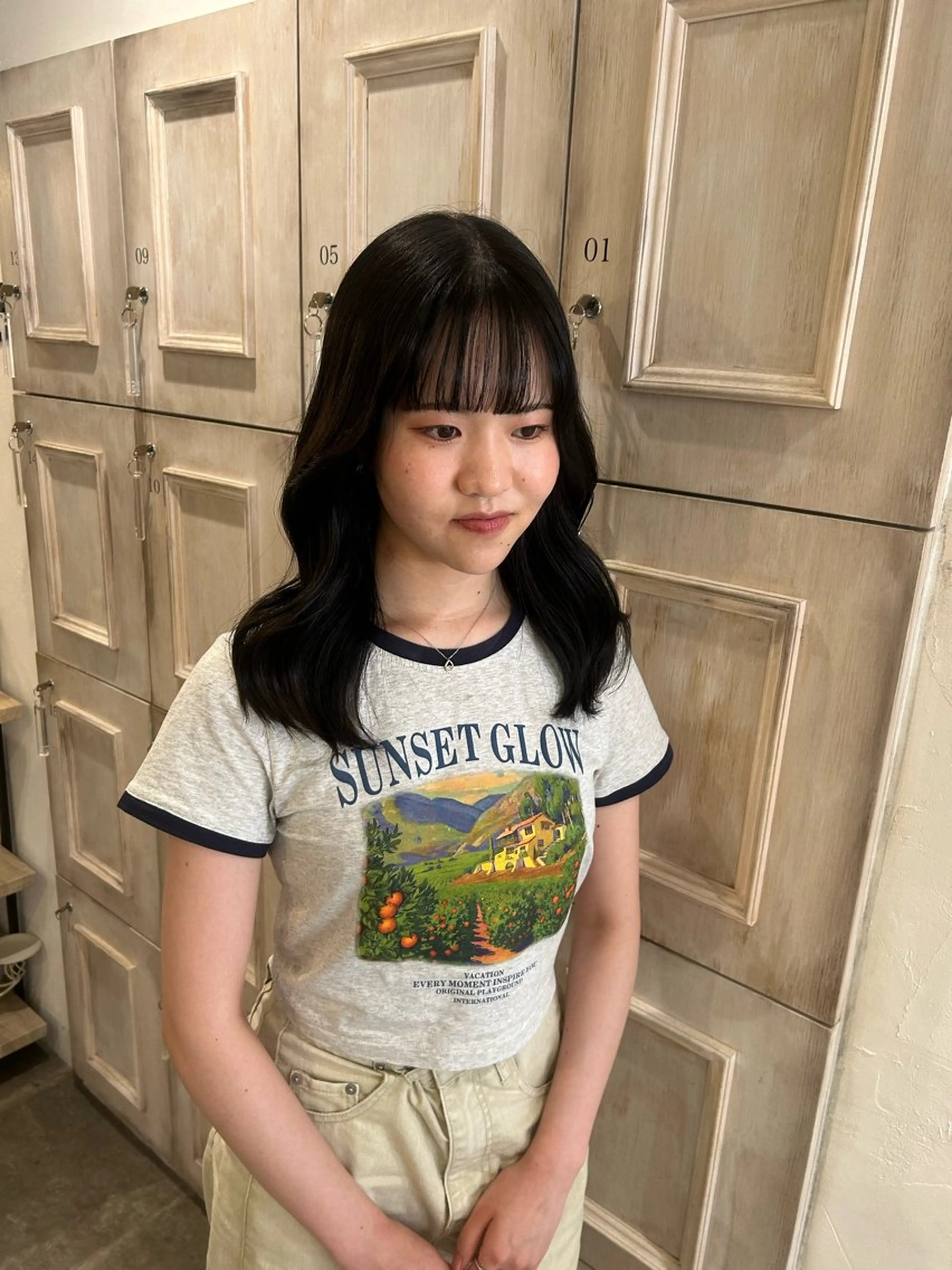 ロング くびれヘア 韓国風ヘア くびれレイヤー レイヤーカット カット 韓国風／ハイトーン 砂原洋介のヘアスタイル