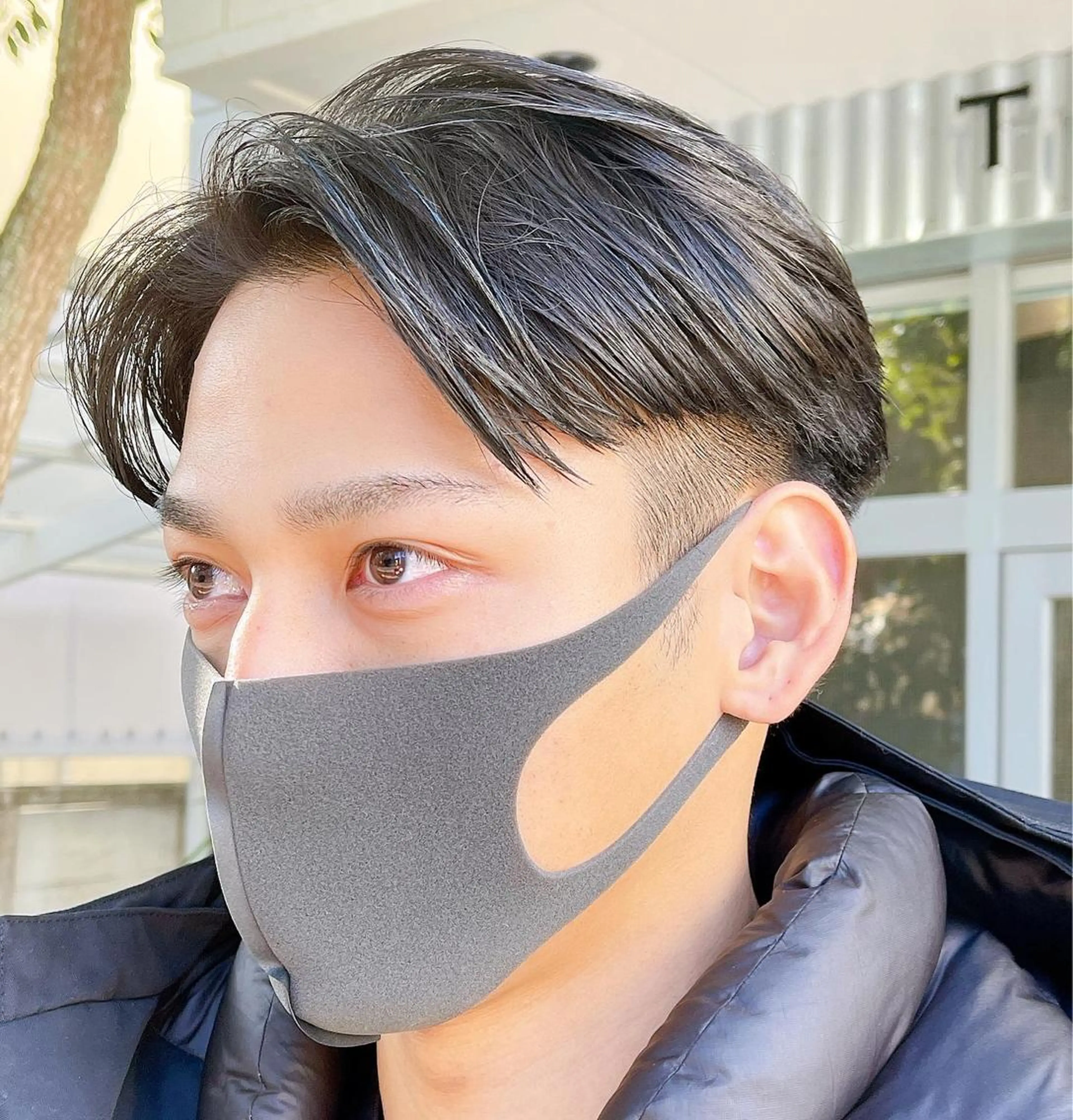 ショート パーマ メンズ センターパート メンズパーマ カット パーマ メンズパーマ タカキリョウのヘアスタイル