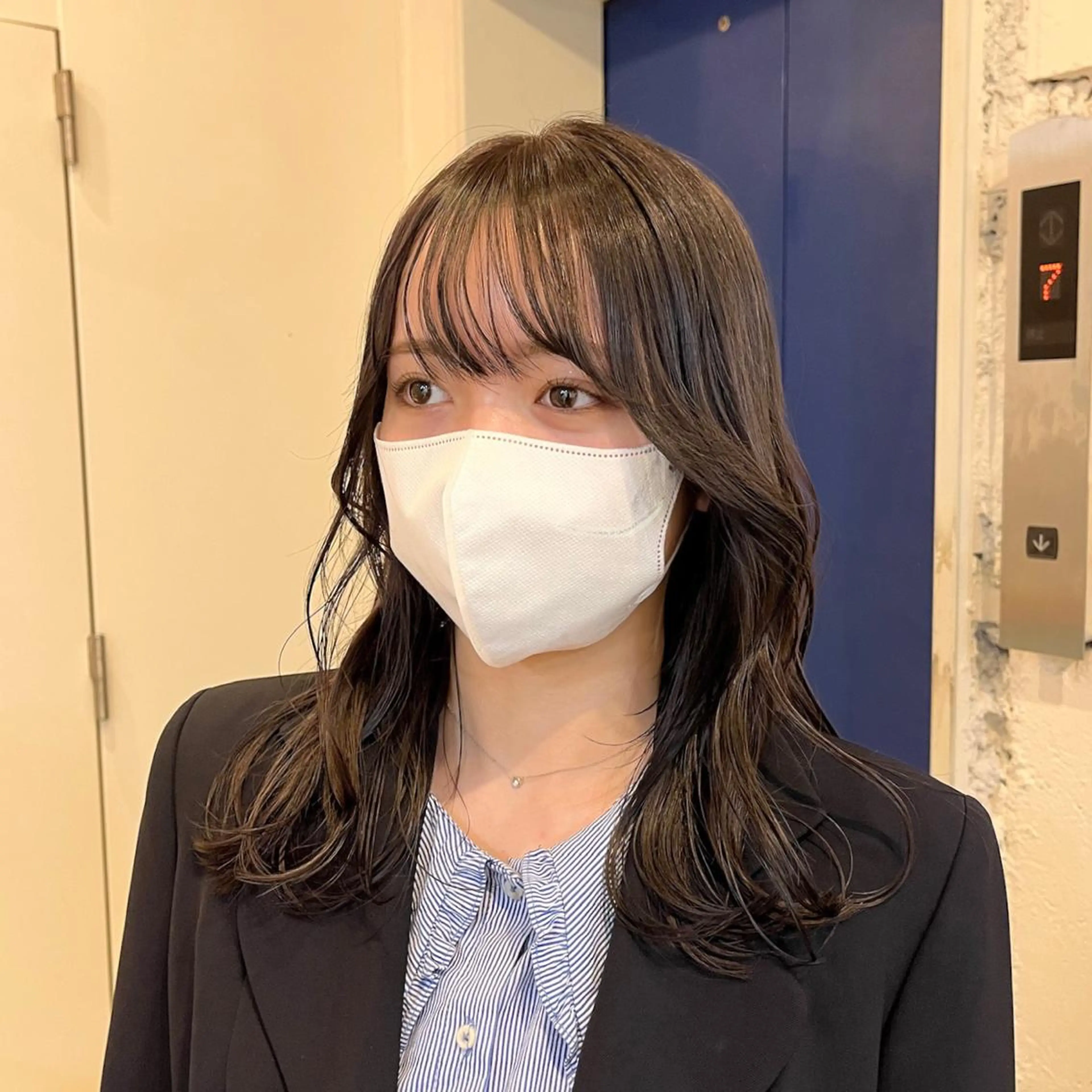 セミロング カラー カット ヘアカラー トリートメント RYOMA/ 似合わせ🎧🤍のヘアスタイル