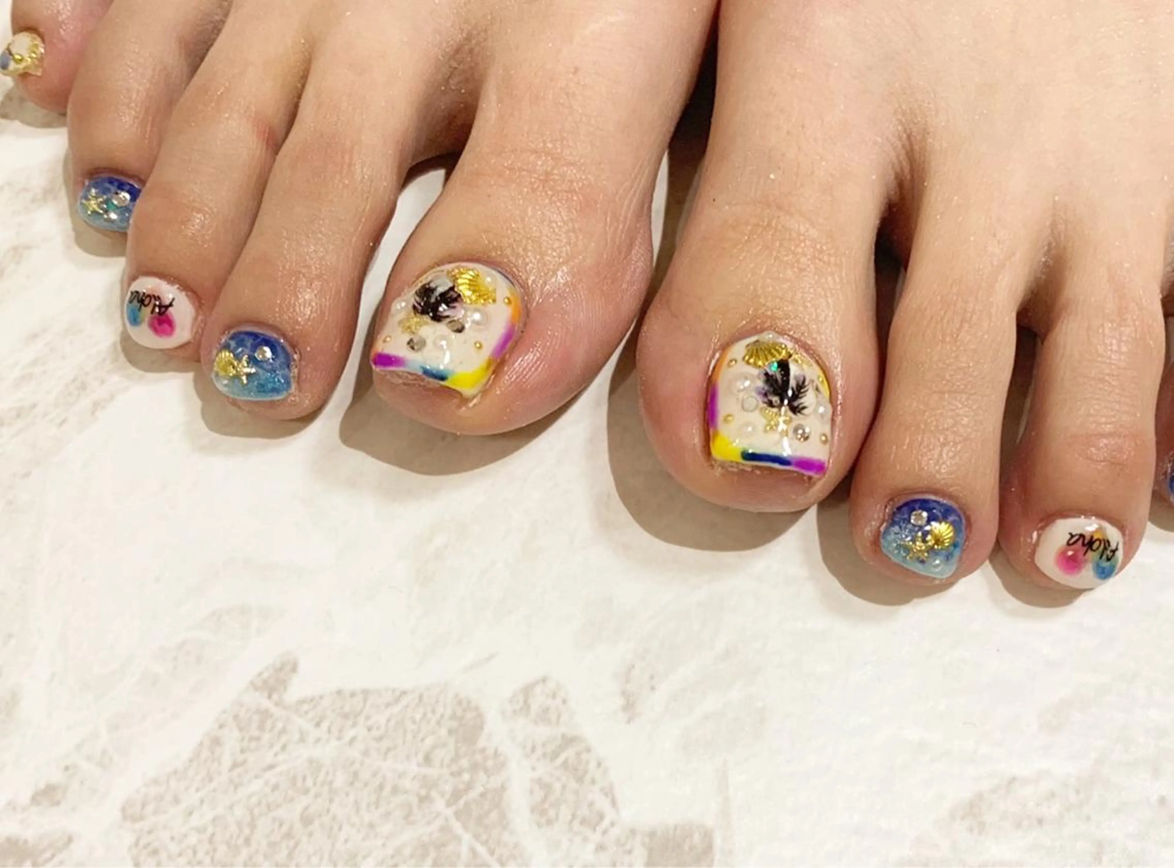 ネイル フットネイル ニュアンスネイル シンプルネイル 春ネイル 夏ネイル ネイル フフラ所属・nail fufla ♡yamane♡のネイルデザイン