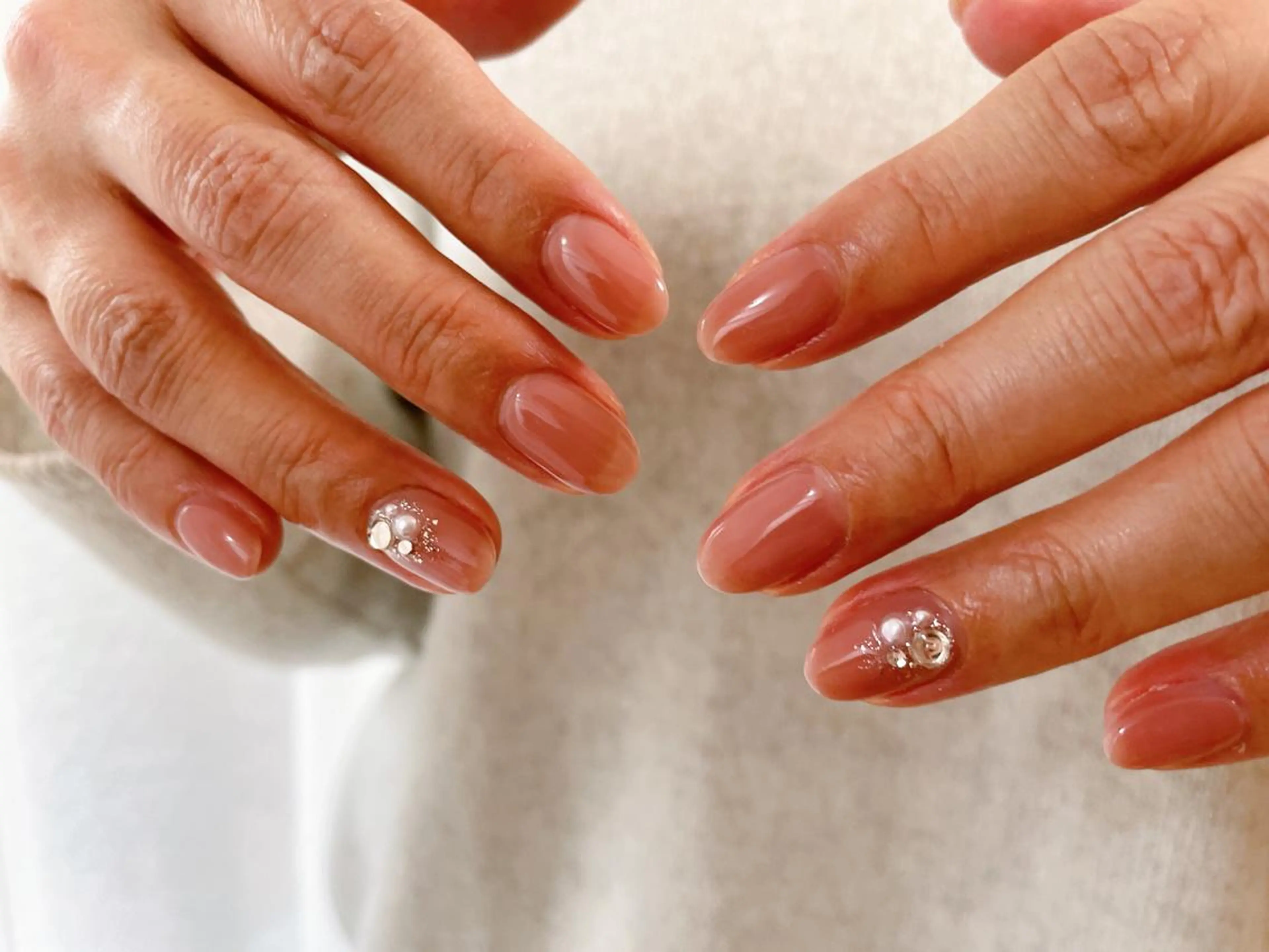 ネイル フットネイル フレンチネイル ジェルネイル ハート 韓国ネイル ハンドネイル Mogu nail 二子玉川のネイルデザイン