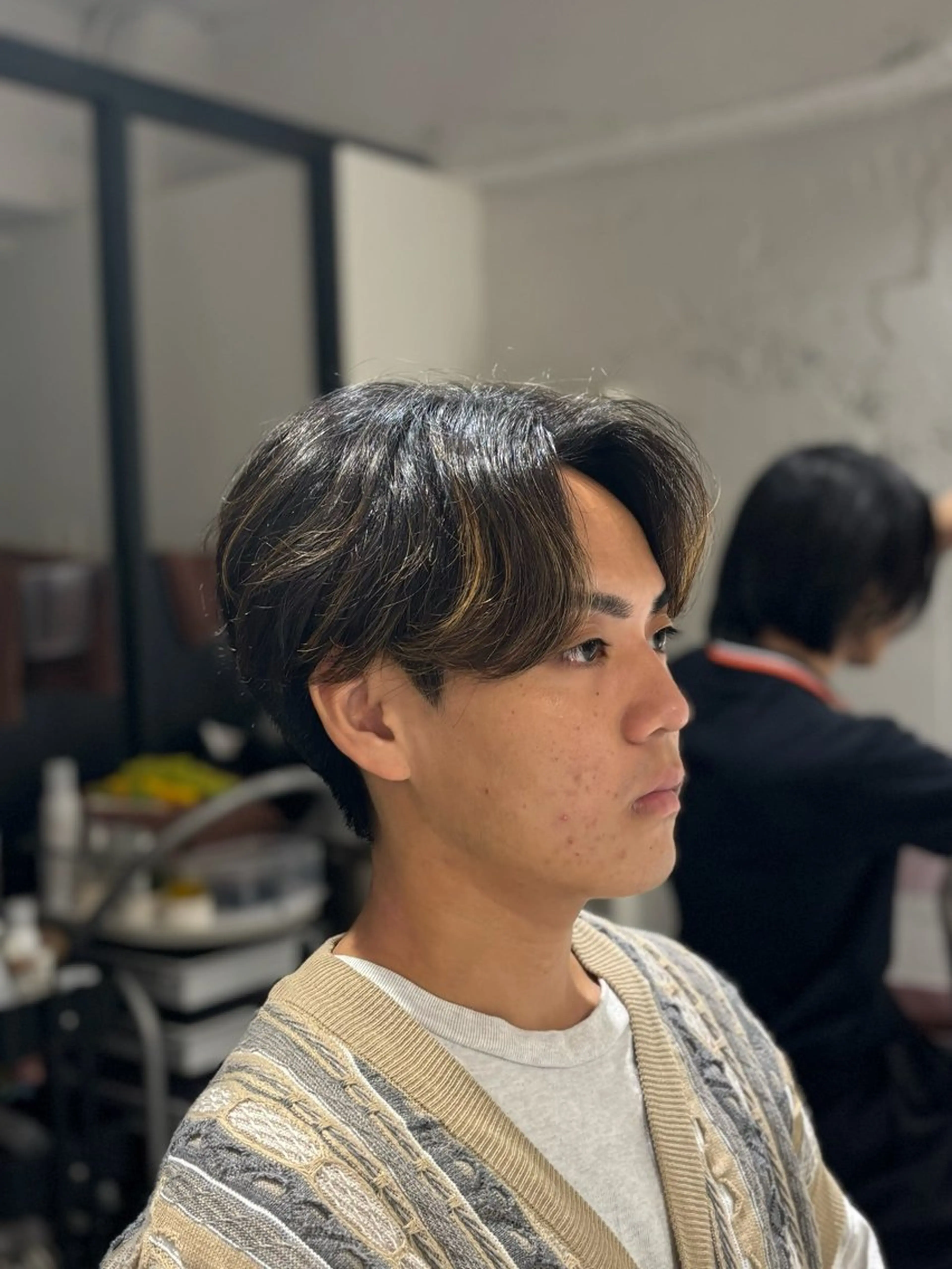 ショート メンズ カット トリートメント 韓国メンズヘア/ ダウンパーマ/歩夢のヘアスタイル