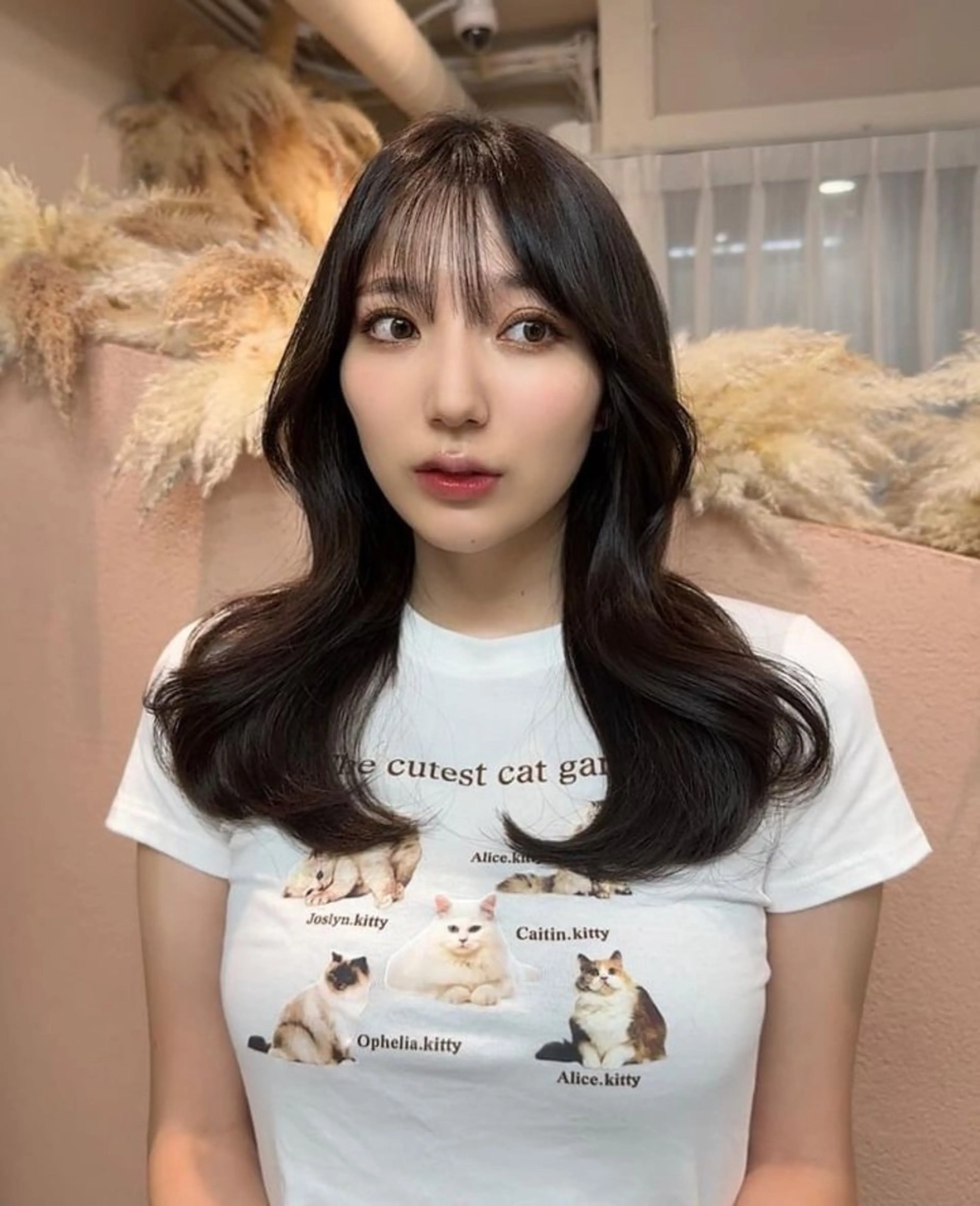 セミロング ♡韓国/レイヤー カット/Ayana♡のヘアスタイル