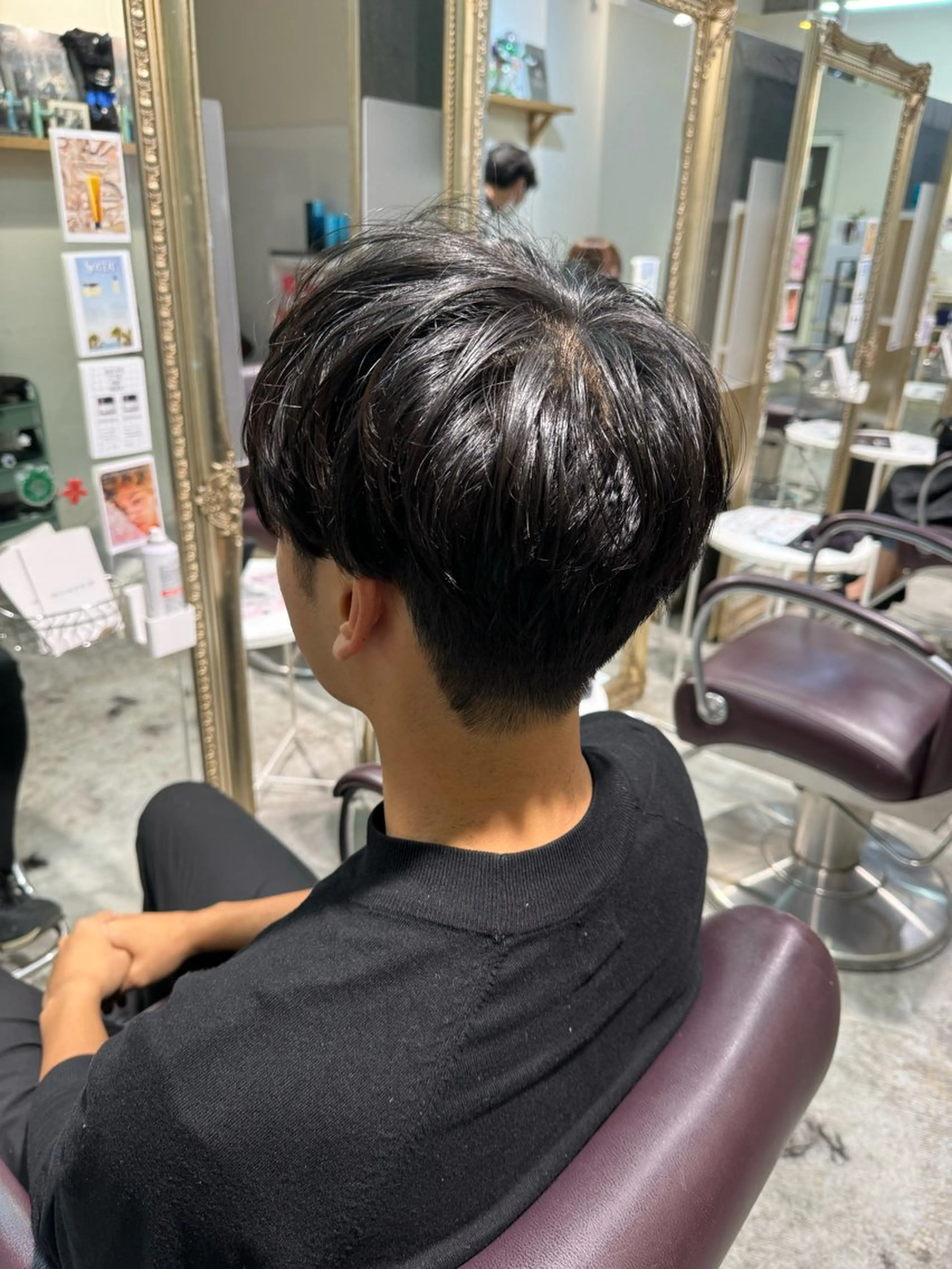 ショート メンズ AMRITA所属・men'sｶｯﾄ ﾊﾟｰﾏ🫧ｼｵﾝのヘアスタイル