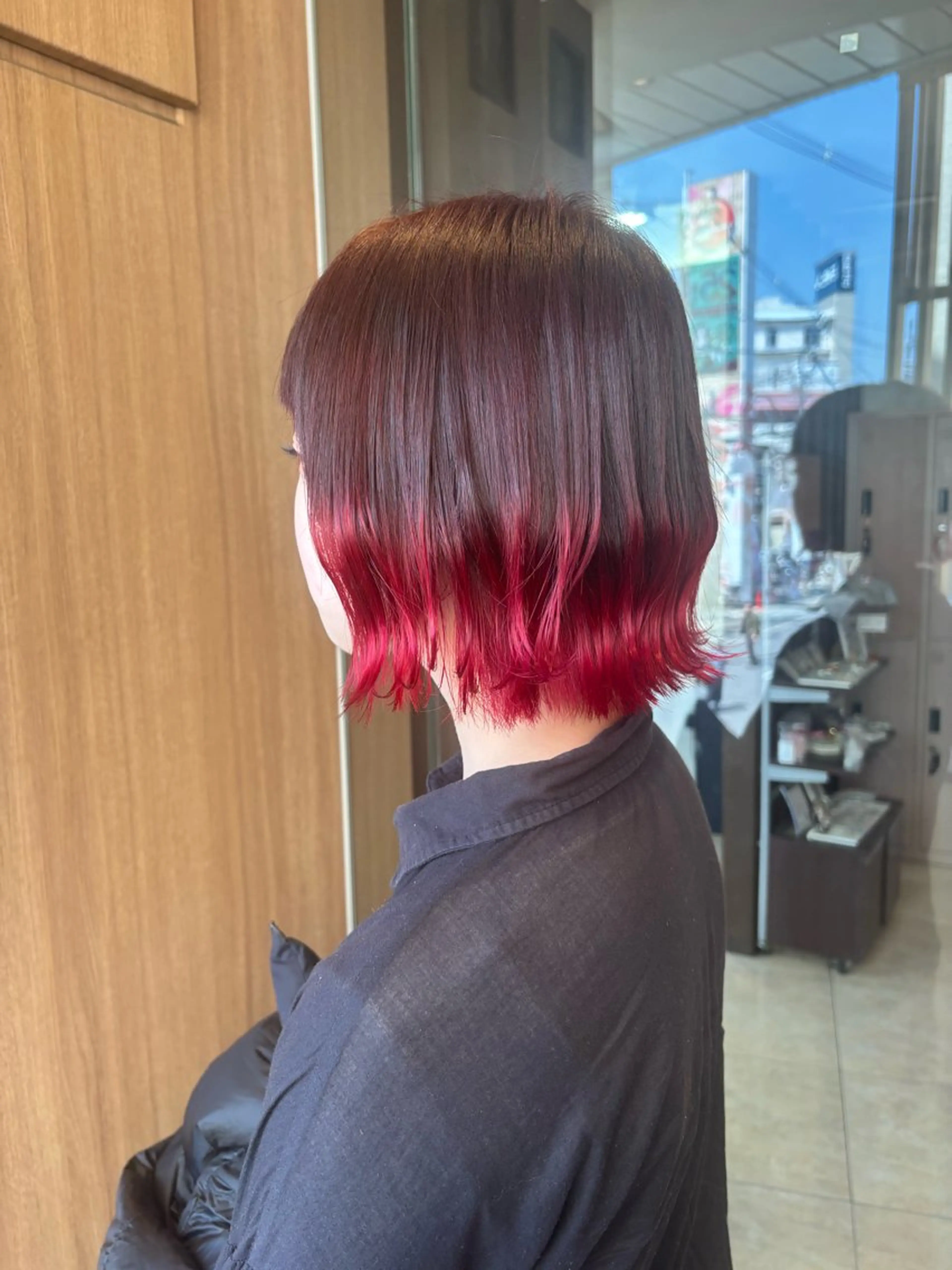 カラー ブラウンカラー レッドカラー ヘアカラー オダセイナ /石橋阪大前のヘアスタイル