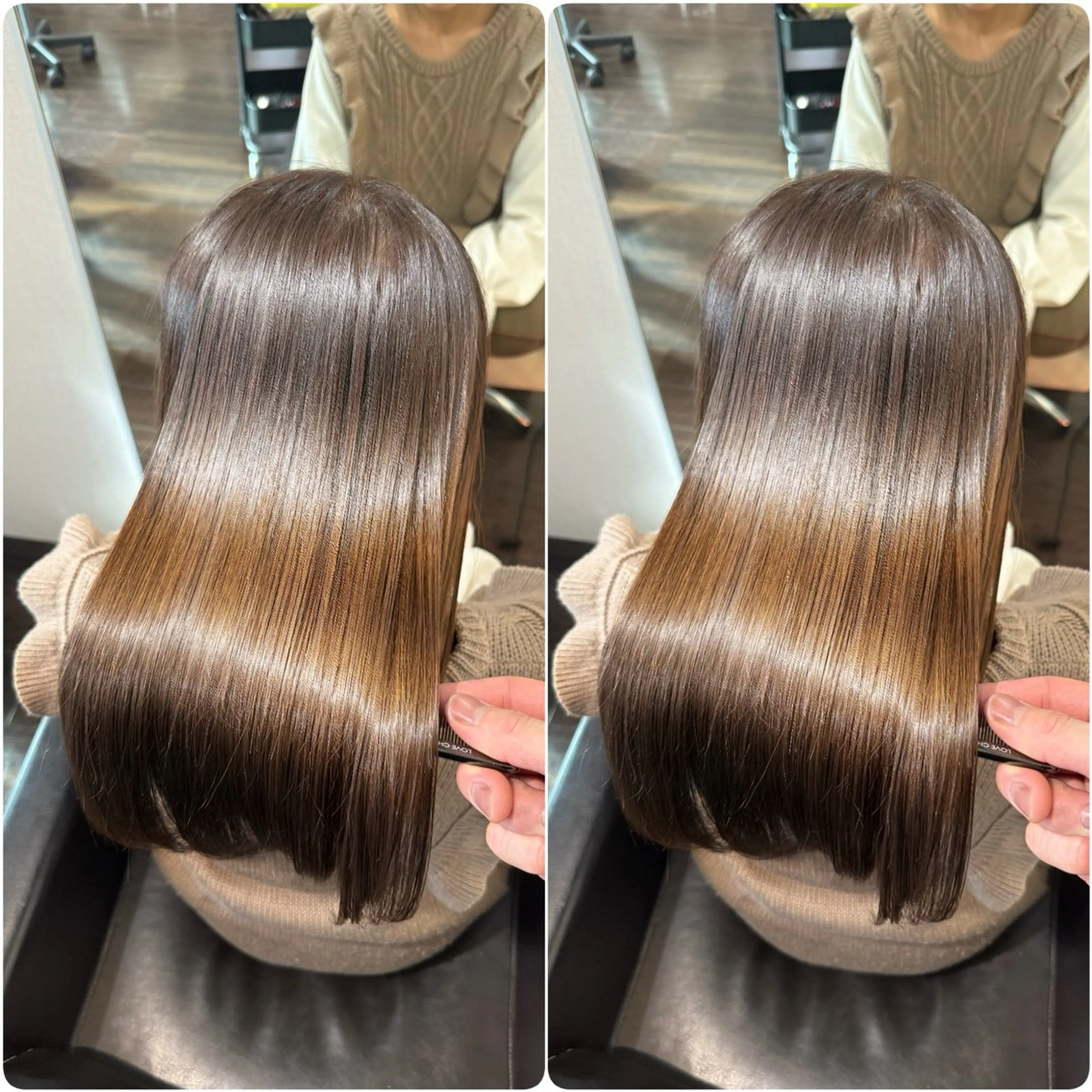 ロング カラー カット ヘアカラー トリートメント ヘッドスパ youres hair 髪質改善トリートメント&ヘッドスパ　新宿EAST所属・🌹ULTOWA🌹 髪質改善/縮毛/店長のヘアスタイル