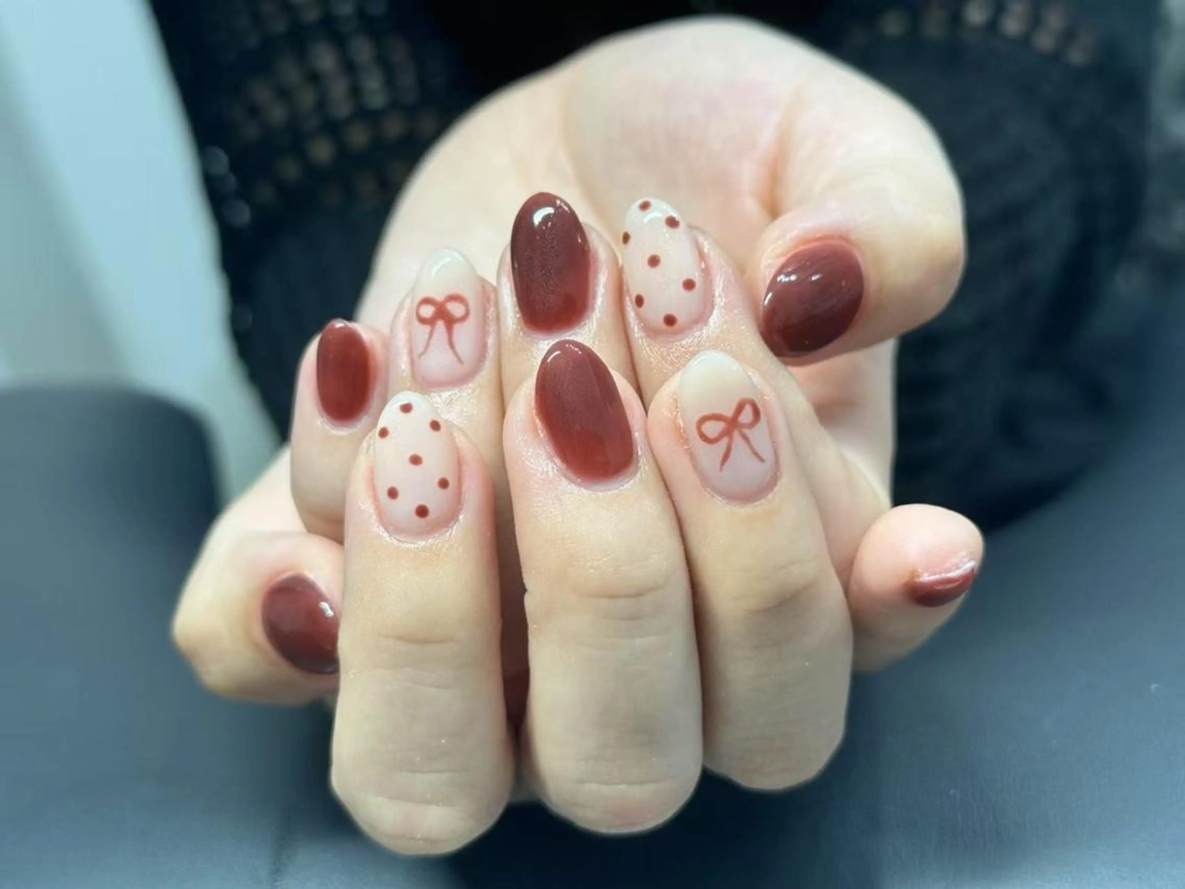 ネイル 長さ出し フラッシュネイル ジェルネイル ホログラムネイル 韓国ネイル ハンドネイル ハンドケア Nail&Eye lash Nanaのネイルデザイン