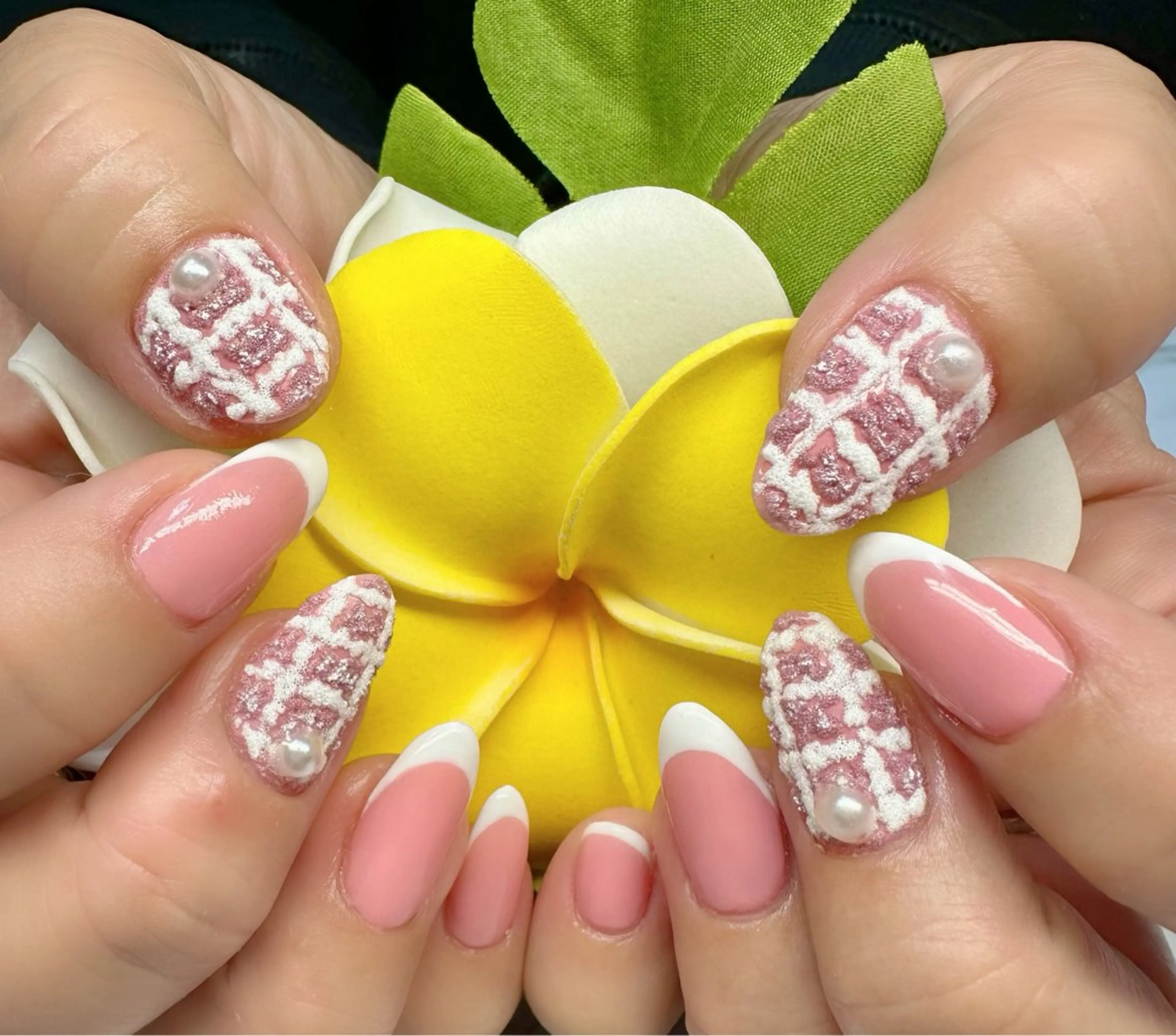 ネイル アートネイル フレンチネイル ワンカラーネイル 春ネイル M.N_ nailのネイルデザイン