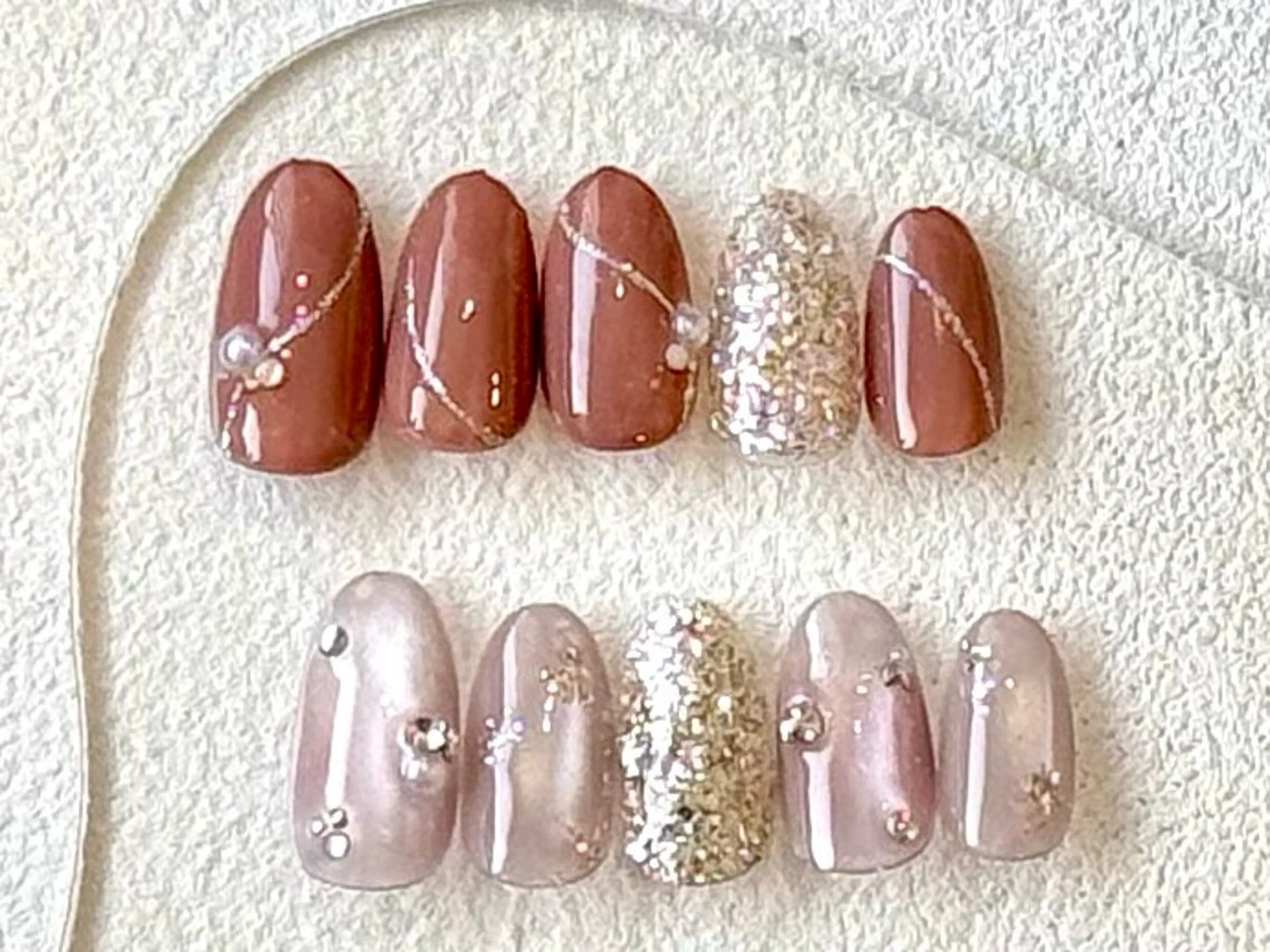 ネイル 長さ出し フットネイル フレンチネイル ジェルネイル ガラスフレンチ ハンドネイル Lien（リアン） 銀座駅6分のネイルデザイン