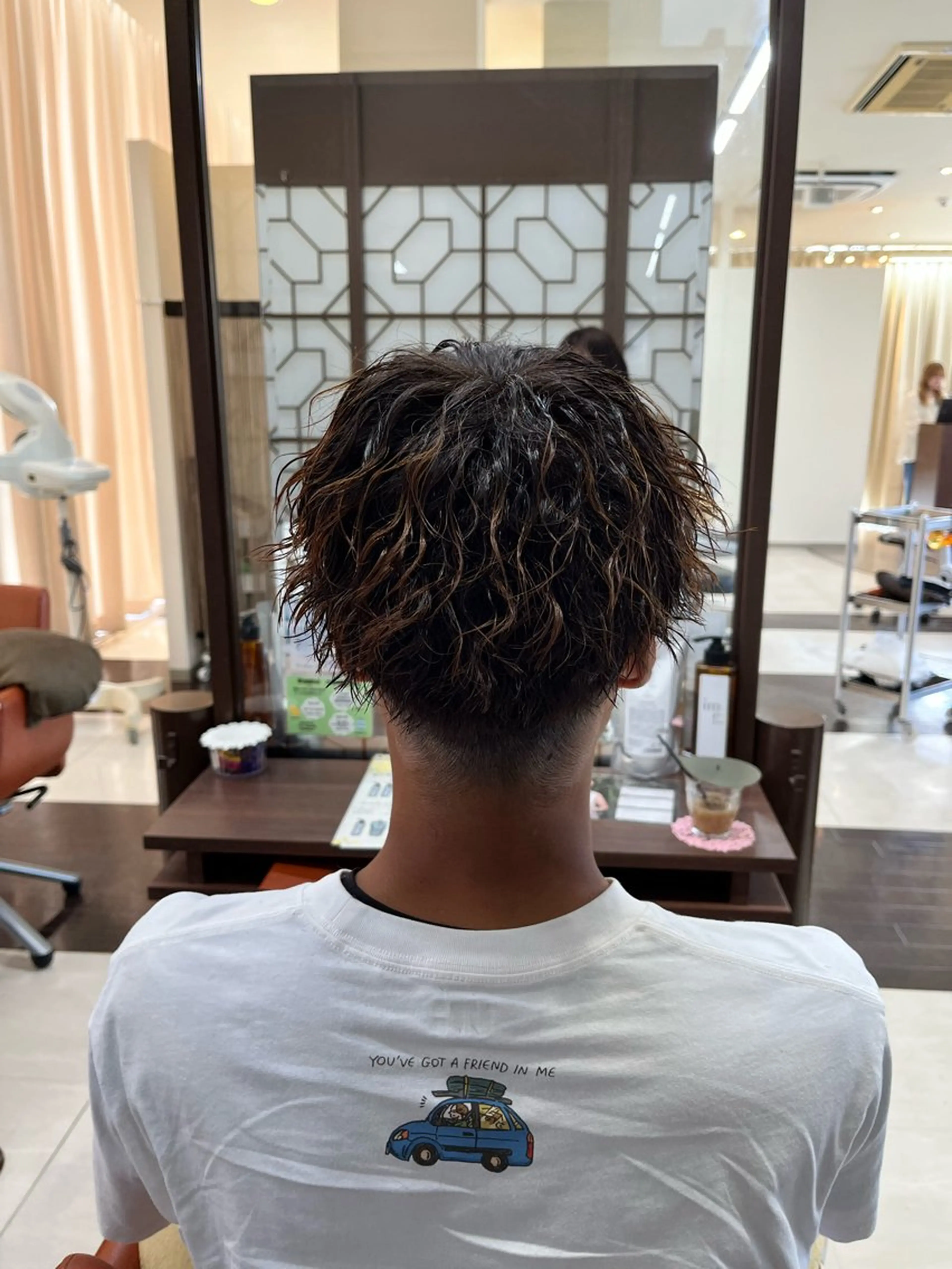 ショート パーマ メンズ マッシュ メンズパーマ ツイストスパイラルパーマ 刈り上げ スパイラルパーマ AROH  men's cut&men's perm 船橋店所属・🧊メンズ特化🧊 高木航希のヘアスタイル