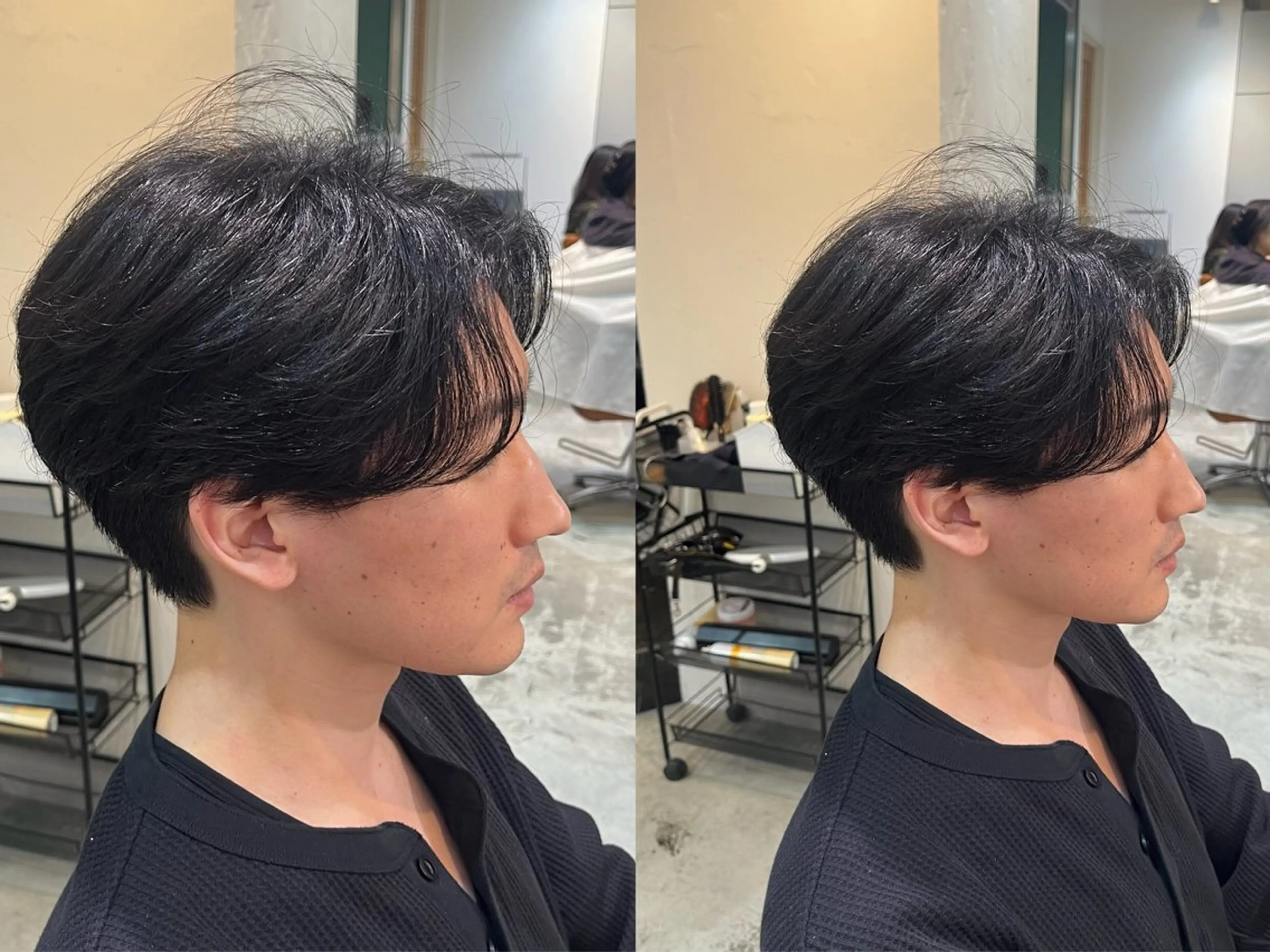 ショート メンズ カット センターパート職人 柏/メンズ/ ハルキのヘアスタイル