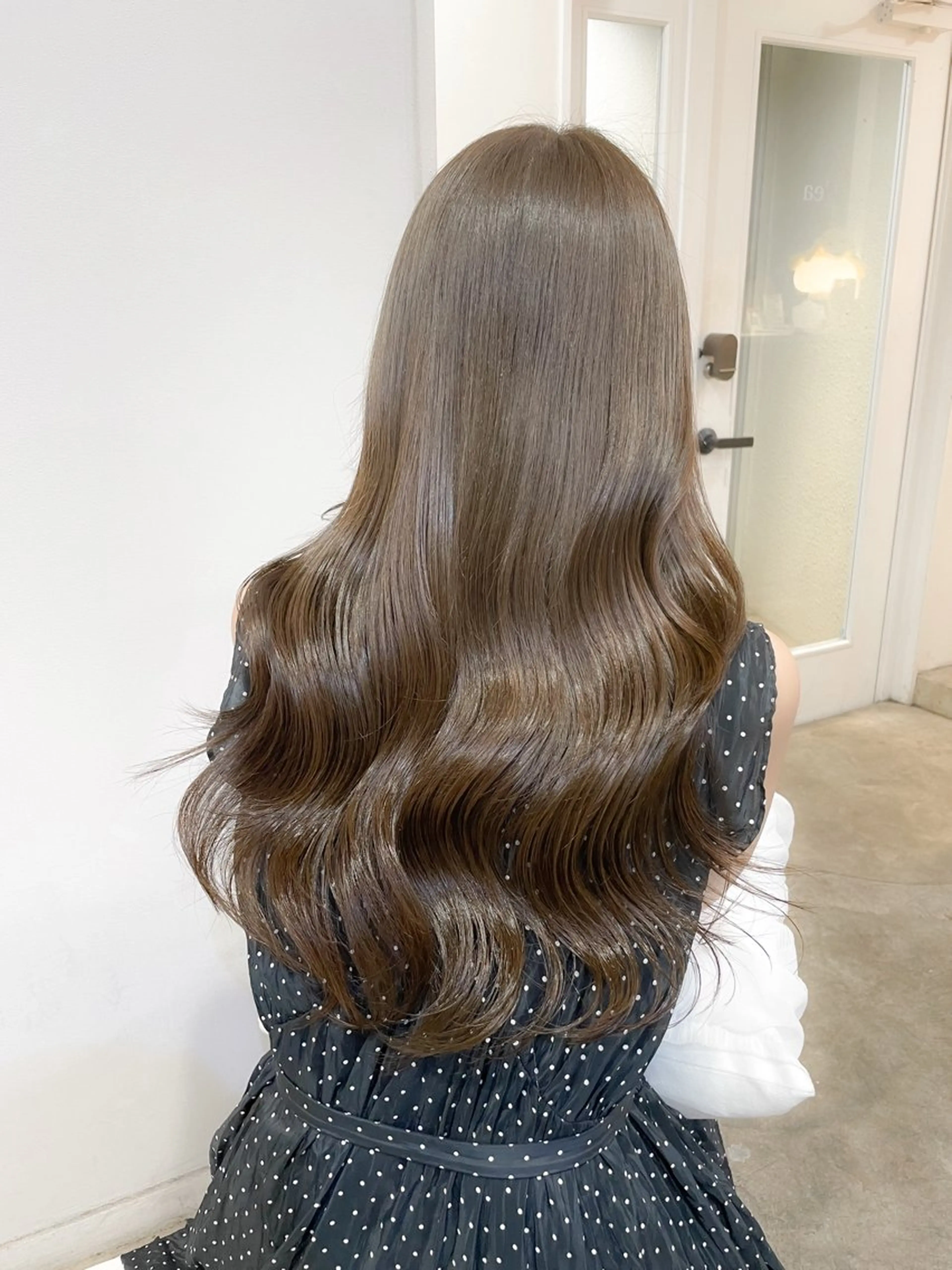 カラー ヘアカラー トリートメント ミディアム/顔周り/ ベージュ🌼mayuのヘアスタイル