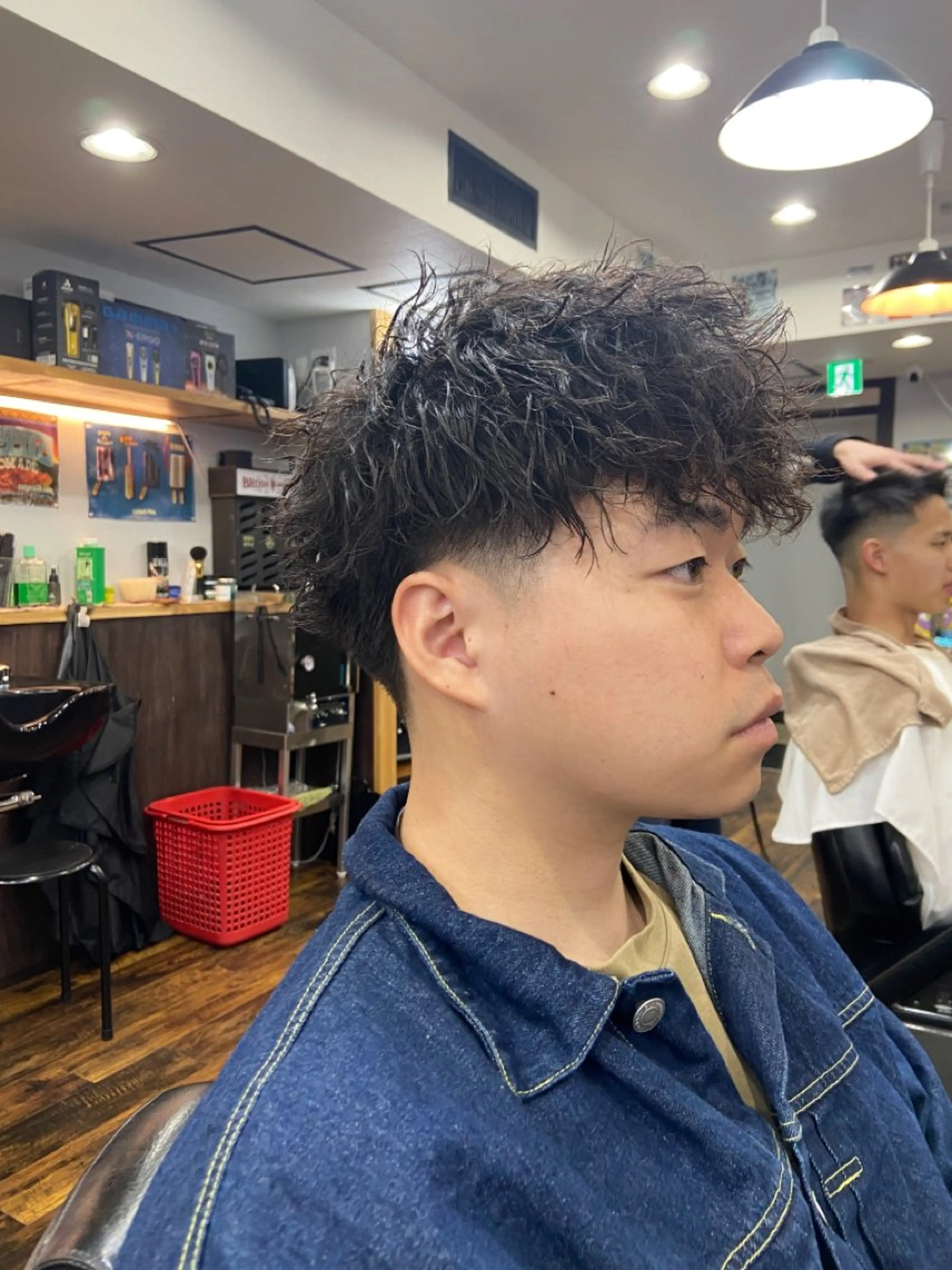 ショート パーマ 上田理髪店所属・💈Renma💈 【fade】必見‼️のヘアスタイル