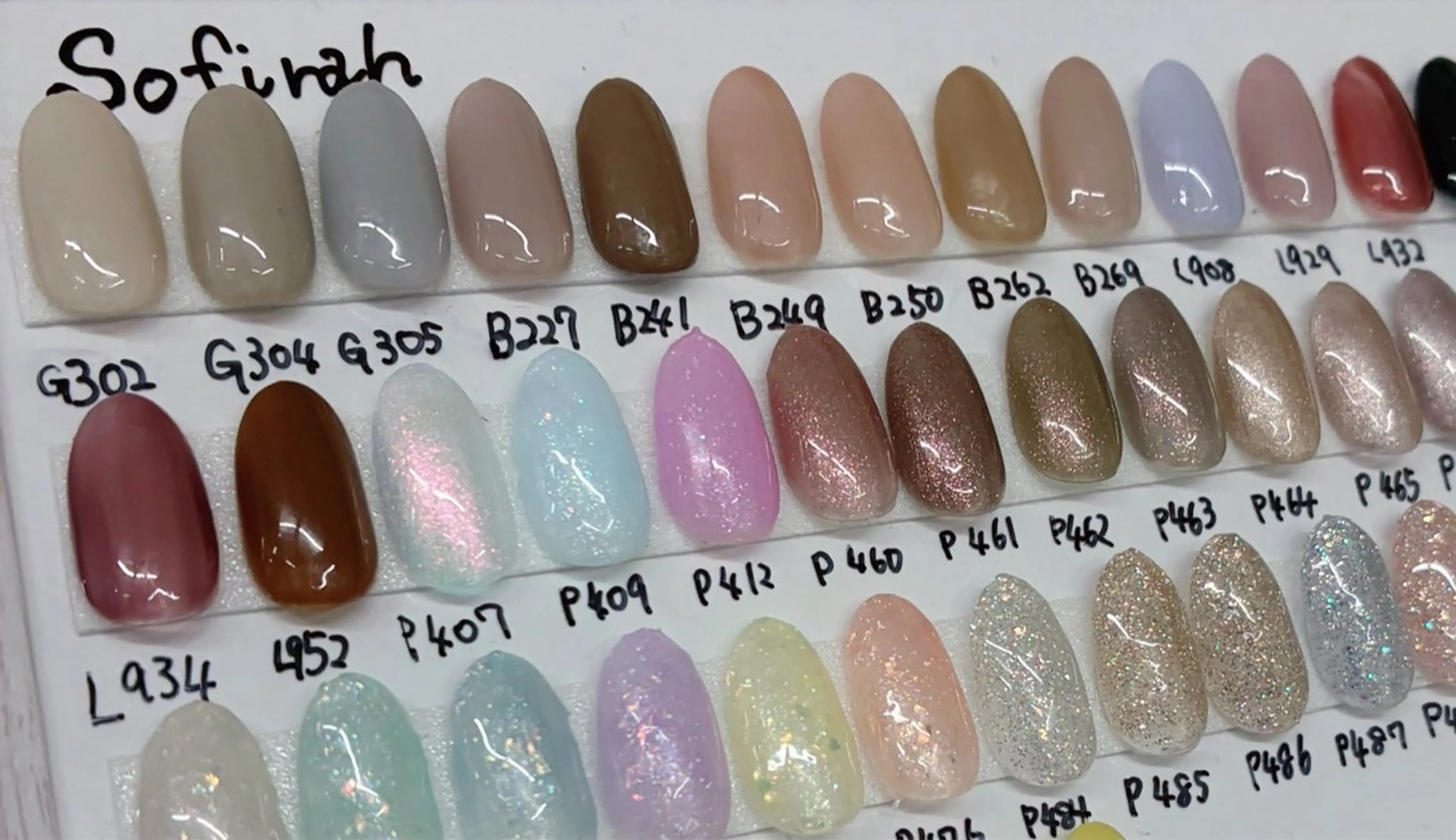 ラメグラデーション（オフ込み）※長さ出しされてる方のオフ不可の写真