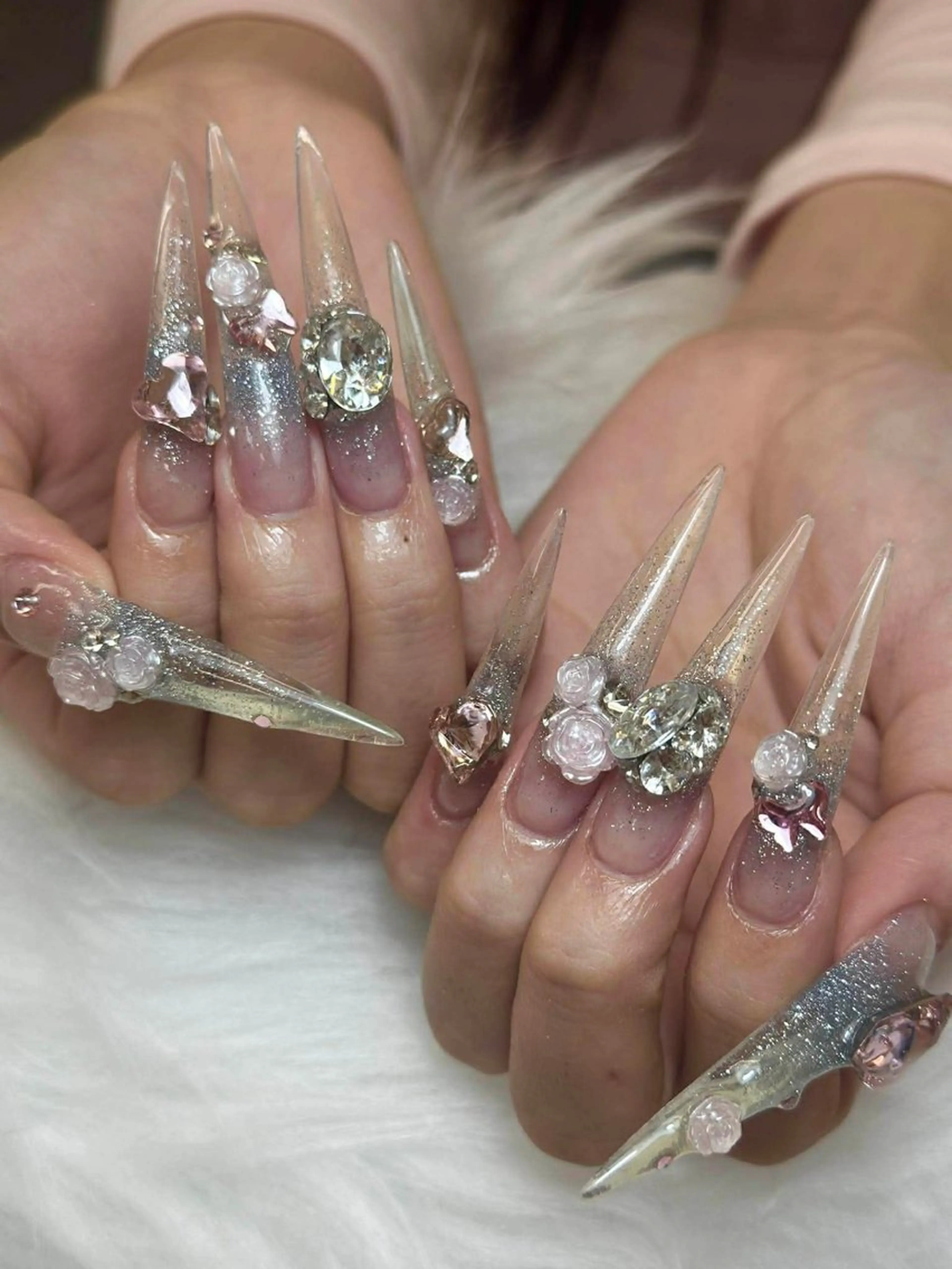 ネイル アートネイル 成人式 ジェルネイル ニュアンスネイル 夏ネイル ハンドネイル Jenn Nail Salonのネイルデザイン