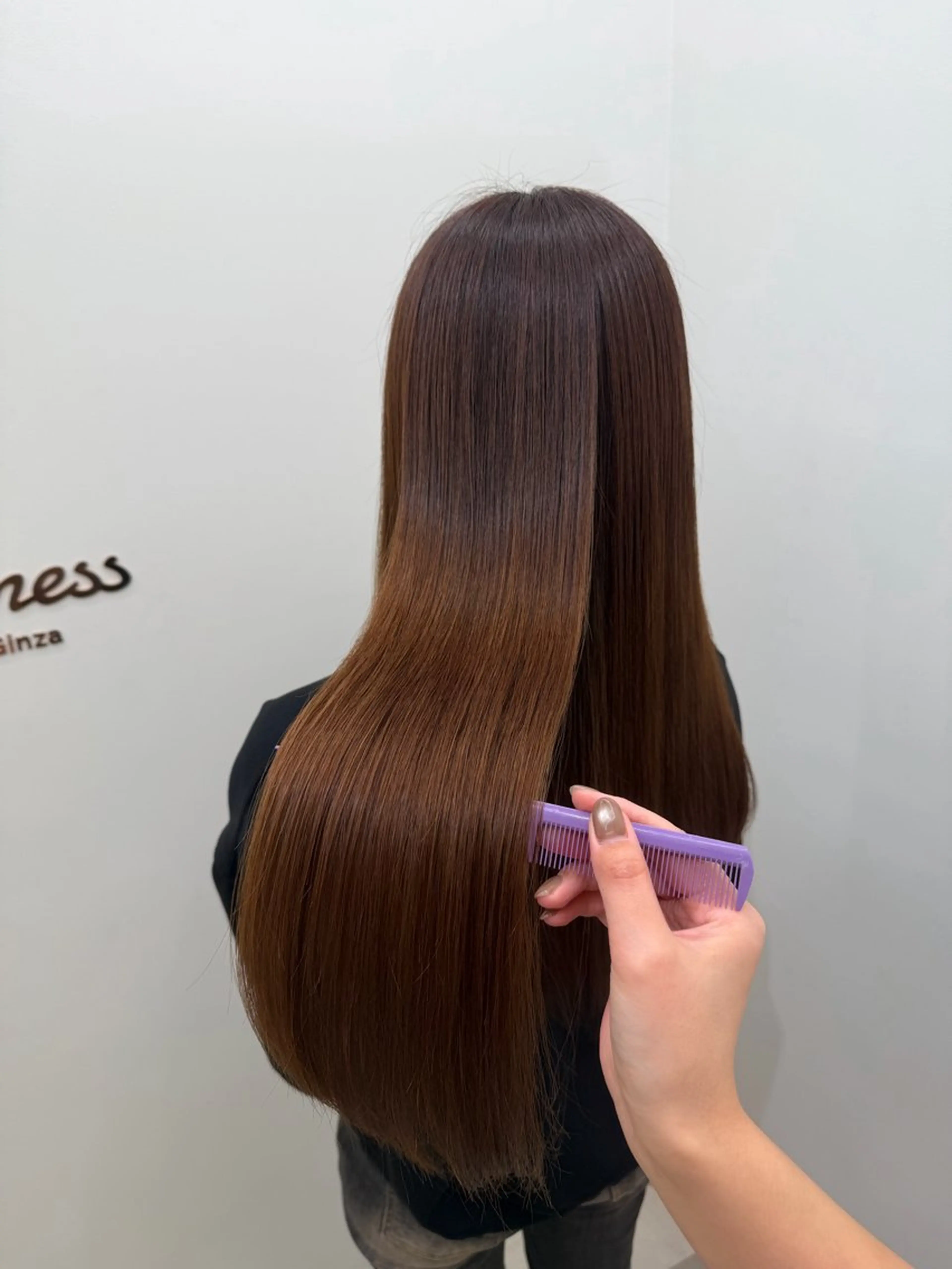 ロング ヘアカラー LONESS GINZA所属・FUJIIKANON /ケア‪透明感カラーのヘアスタイル