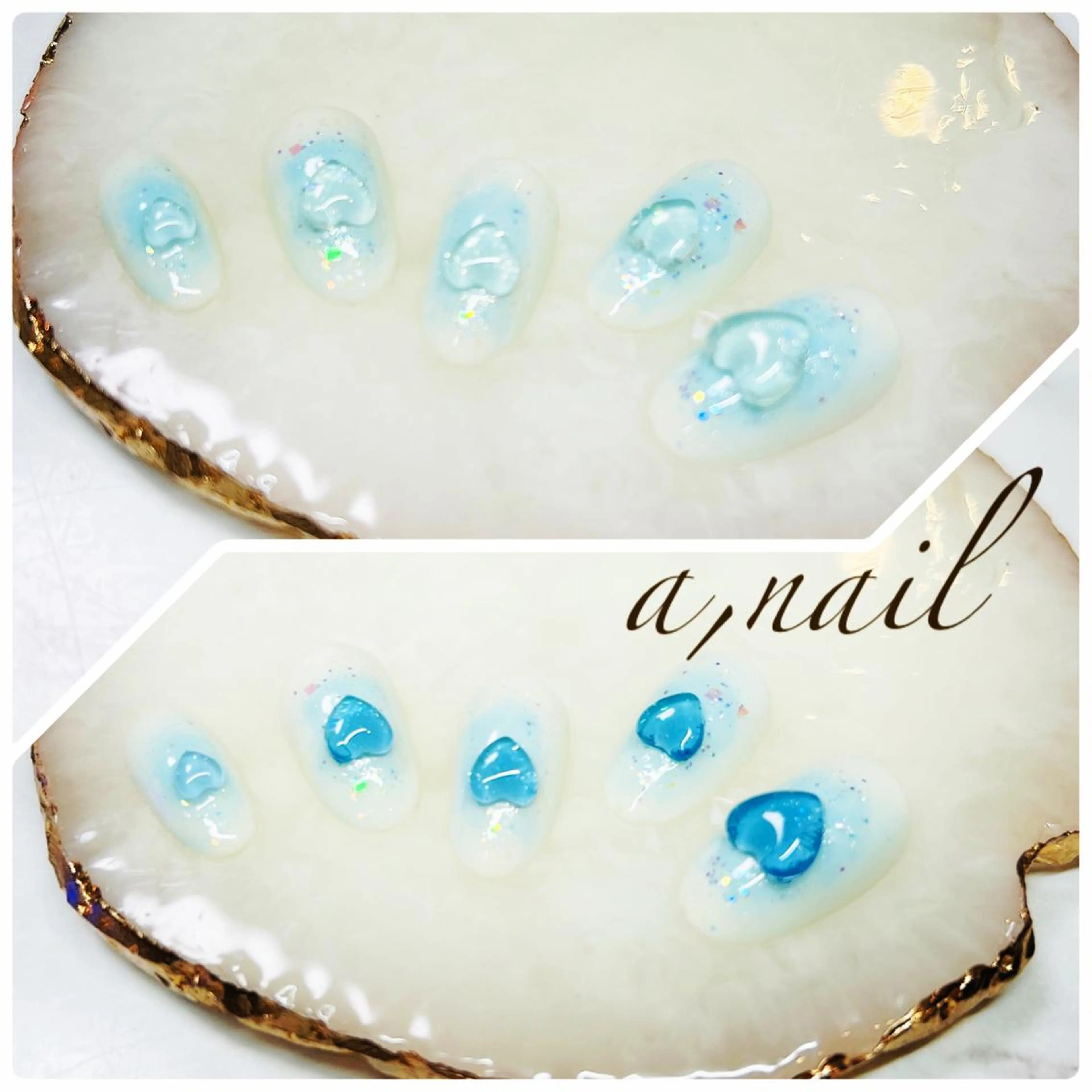 ネイル オーロラネイル チークネイル フットネイル ジェルネイル グラデーション ハンドネイル ネイルサロン エーネイルのネイルデザイン