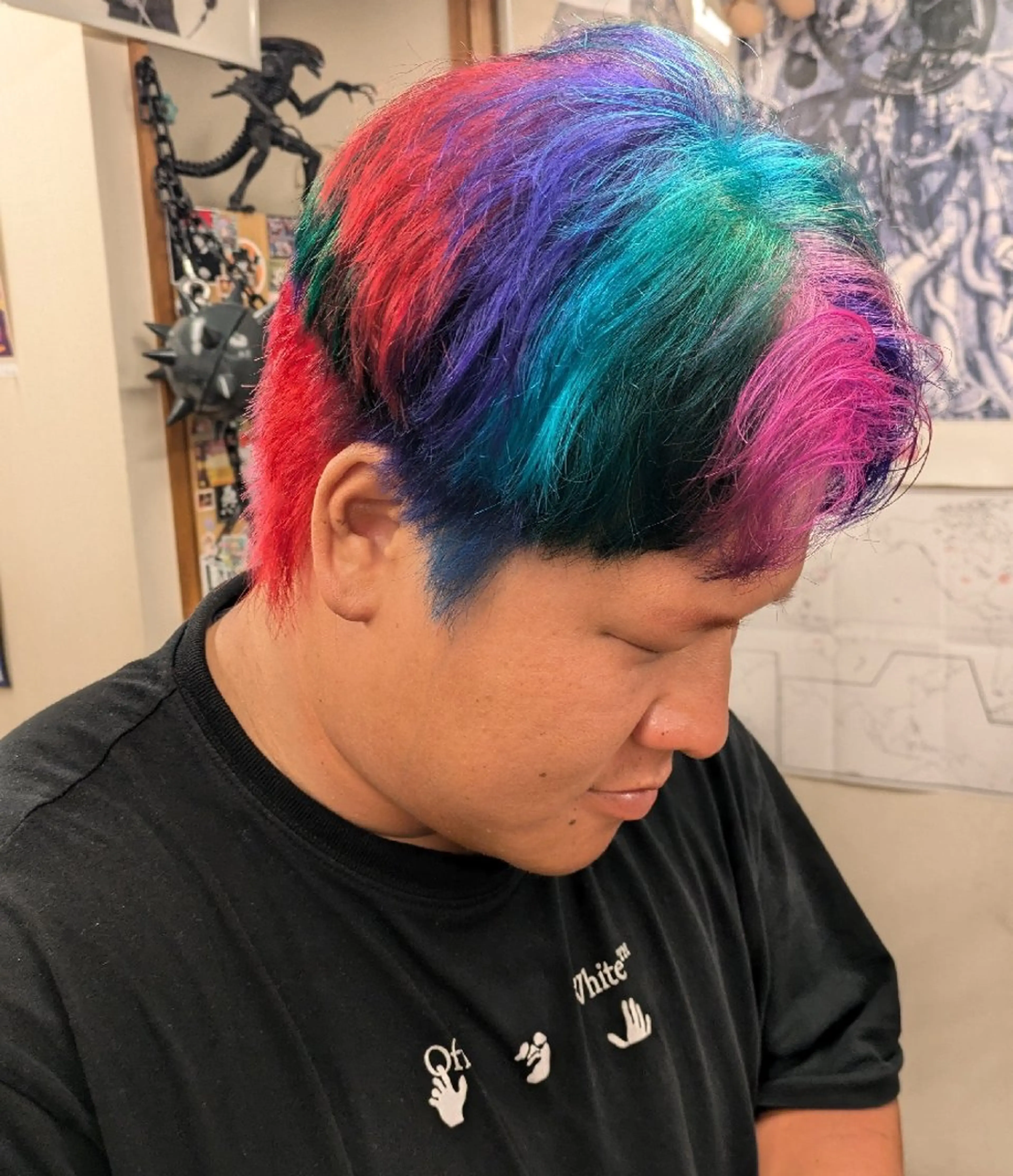 ショート カラー メンズ カット ヘアカラー トリートメント fuwat所属・秋葉原でカラーする なら🐉ちぇーたんのヘアスタイル