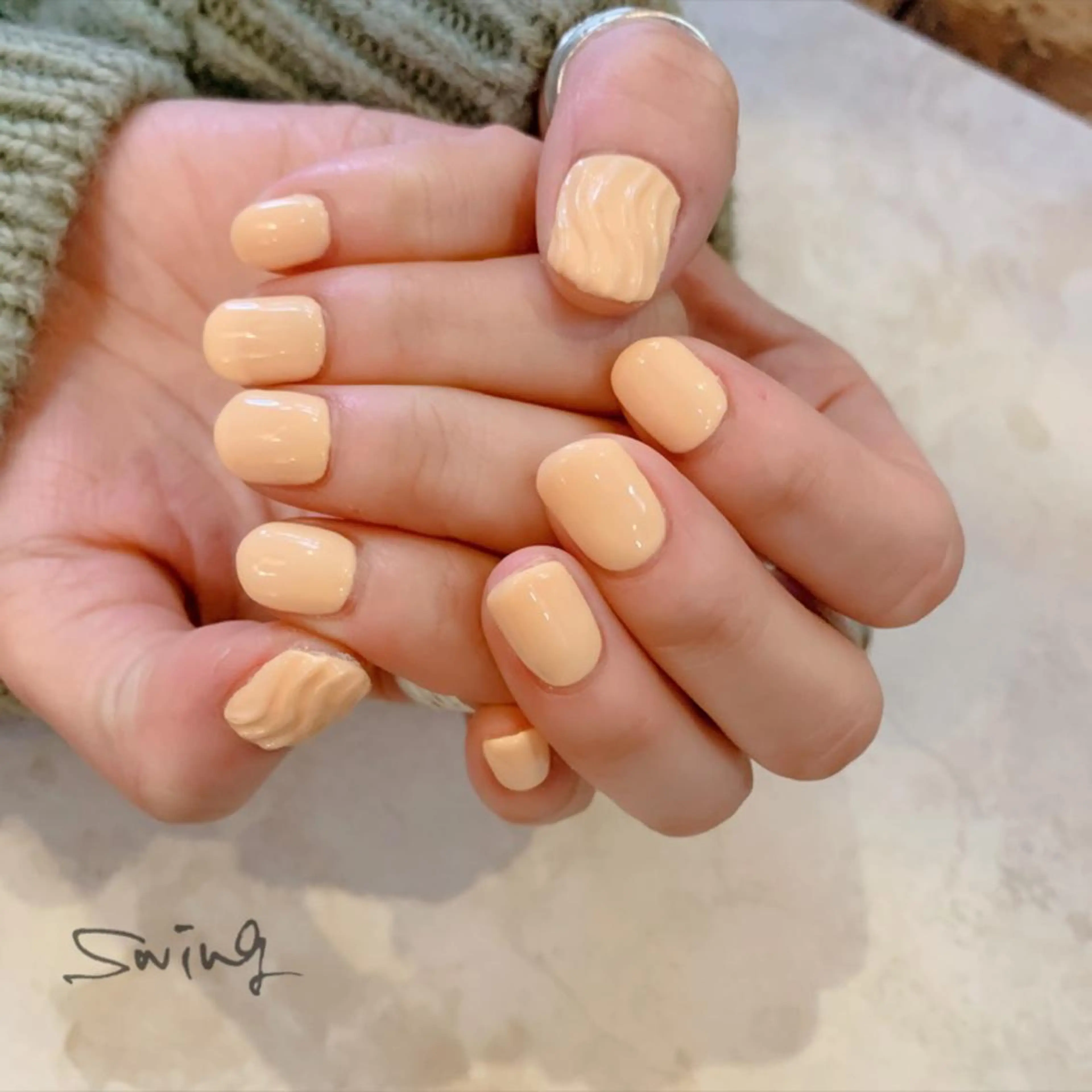 ネイル オレンジ SWING Nail Salon所属・Yoshida Takakoのネイルデザイン
