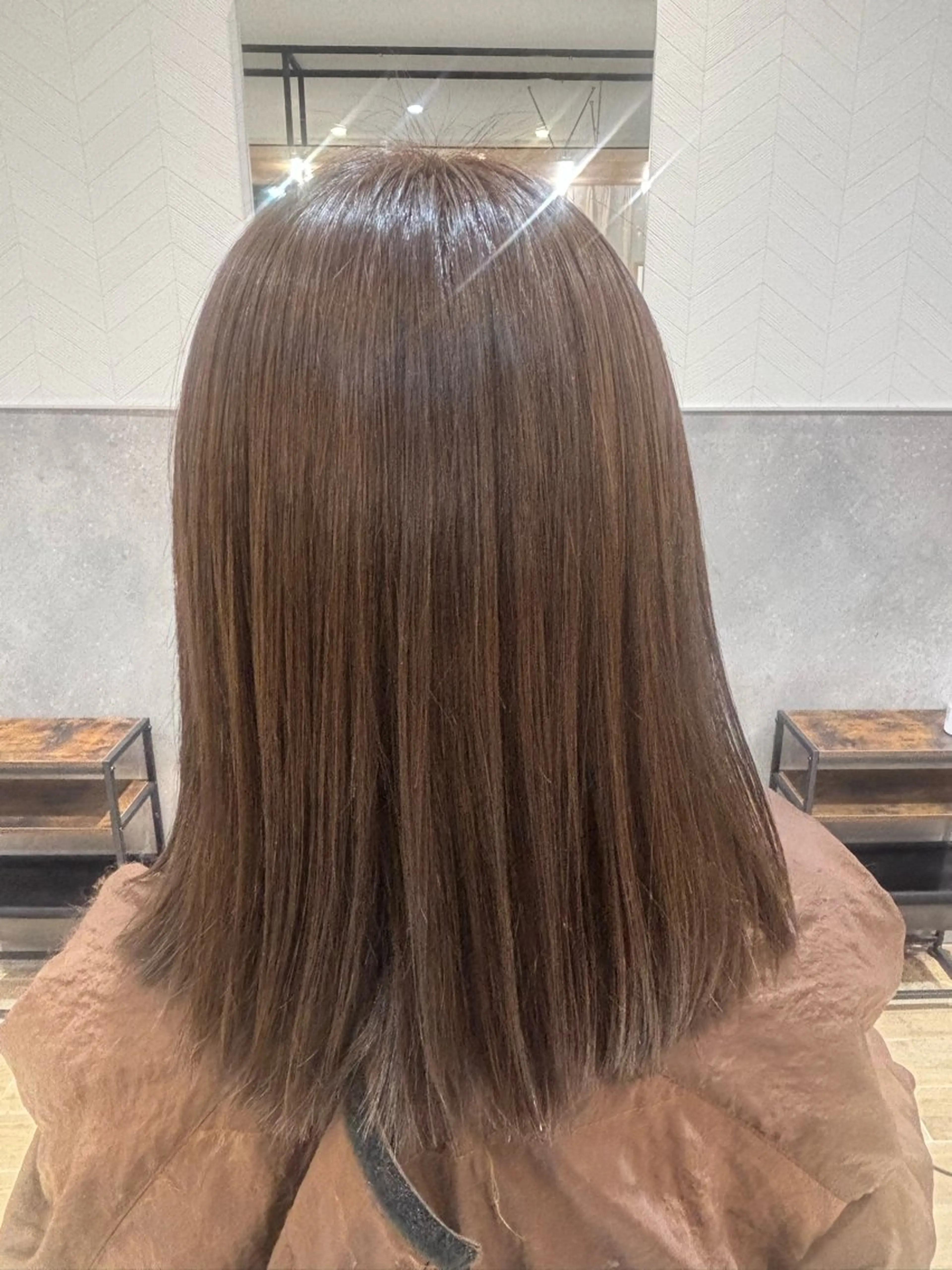 ミディアム ヘアカラー 淺井 さくらのヘアスタイル