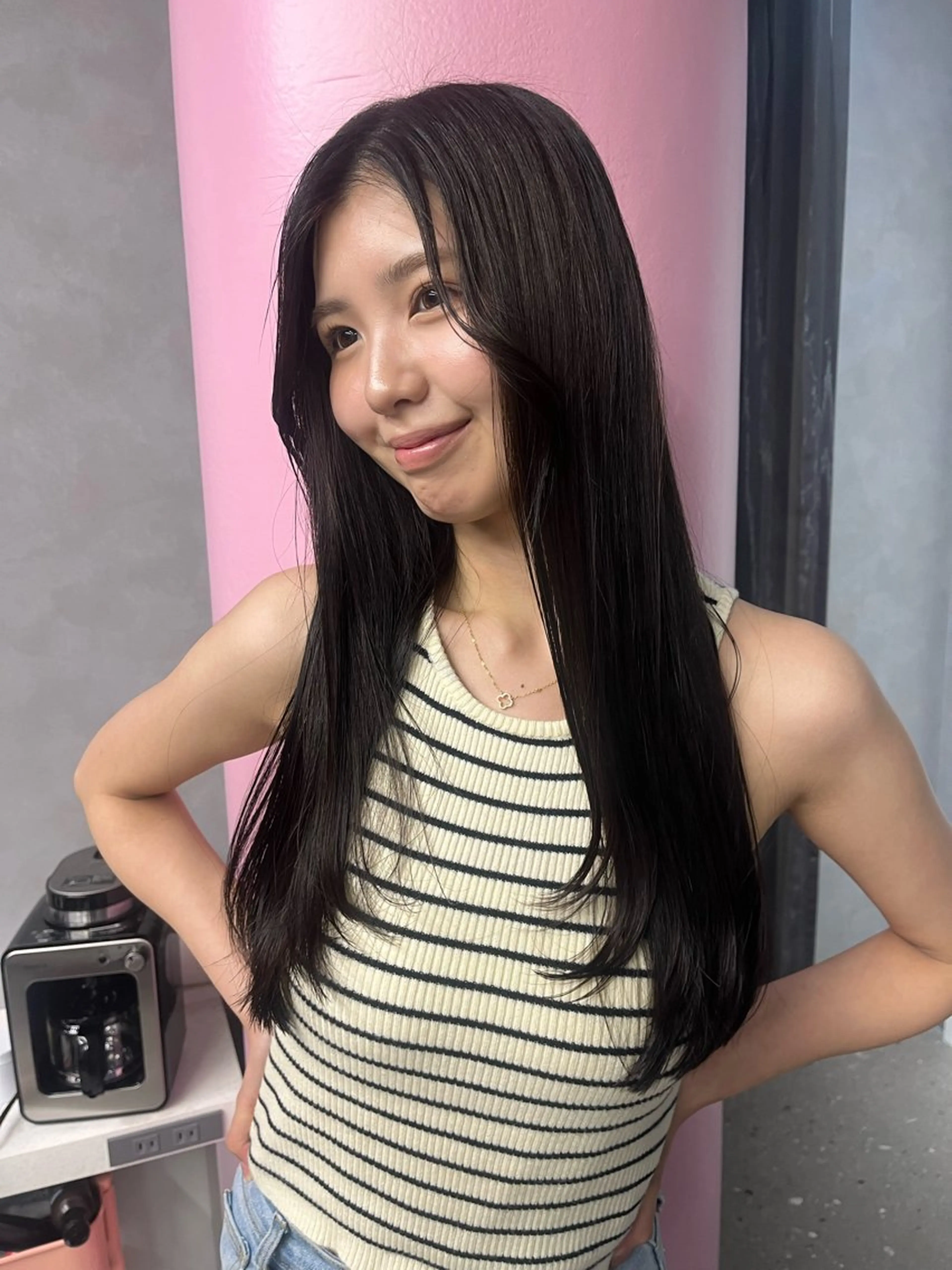 ロング ｊｏｕｅｒｍ所属・透明感/グレージュ /韓国レイヤー🪽のヘアスタイル