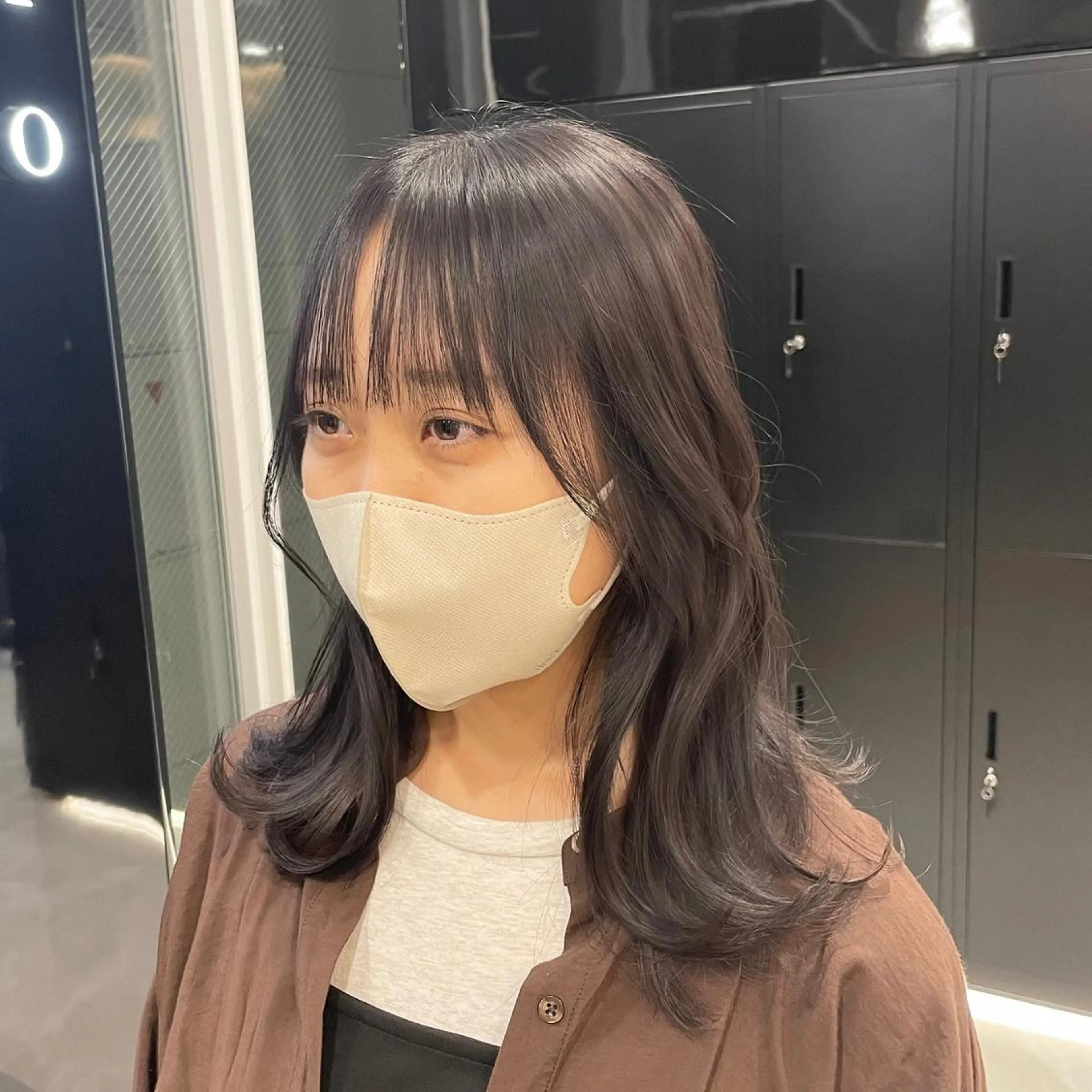 ミディアム カラー 透明感カラー グレージュ ラベンダーカラー ラベンダーグレージュ ラベンダーグレー ヘアカラー HARUKI MINATO Japan SENDAI所属・🌈【透明感・韓国 ヘア】がっきー🌈のヘアスタイル