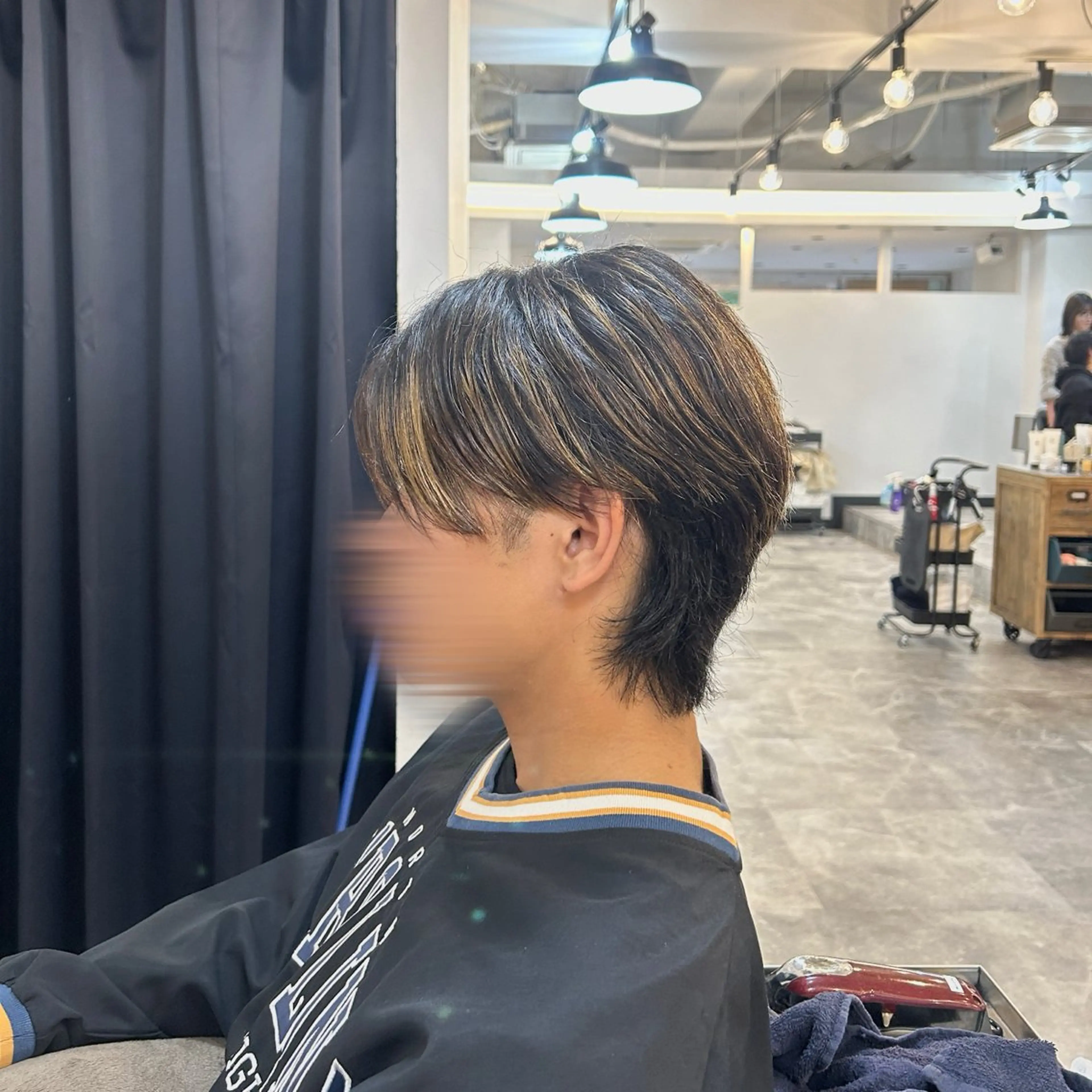 ミディアム メンズ メンズウルフカット ウルフカット ✂️カットモデル 無料🫧ﾐﾕｳ🫧の眉毛・アイブロウイメージ