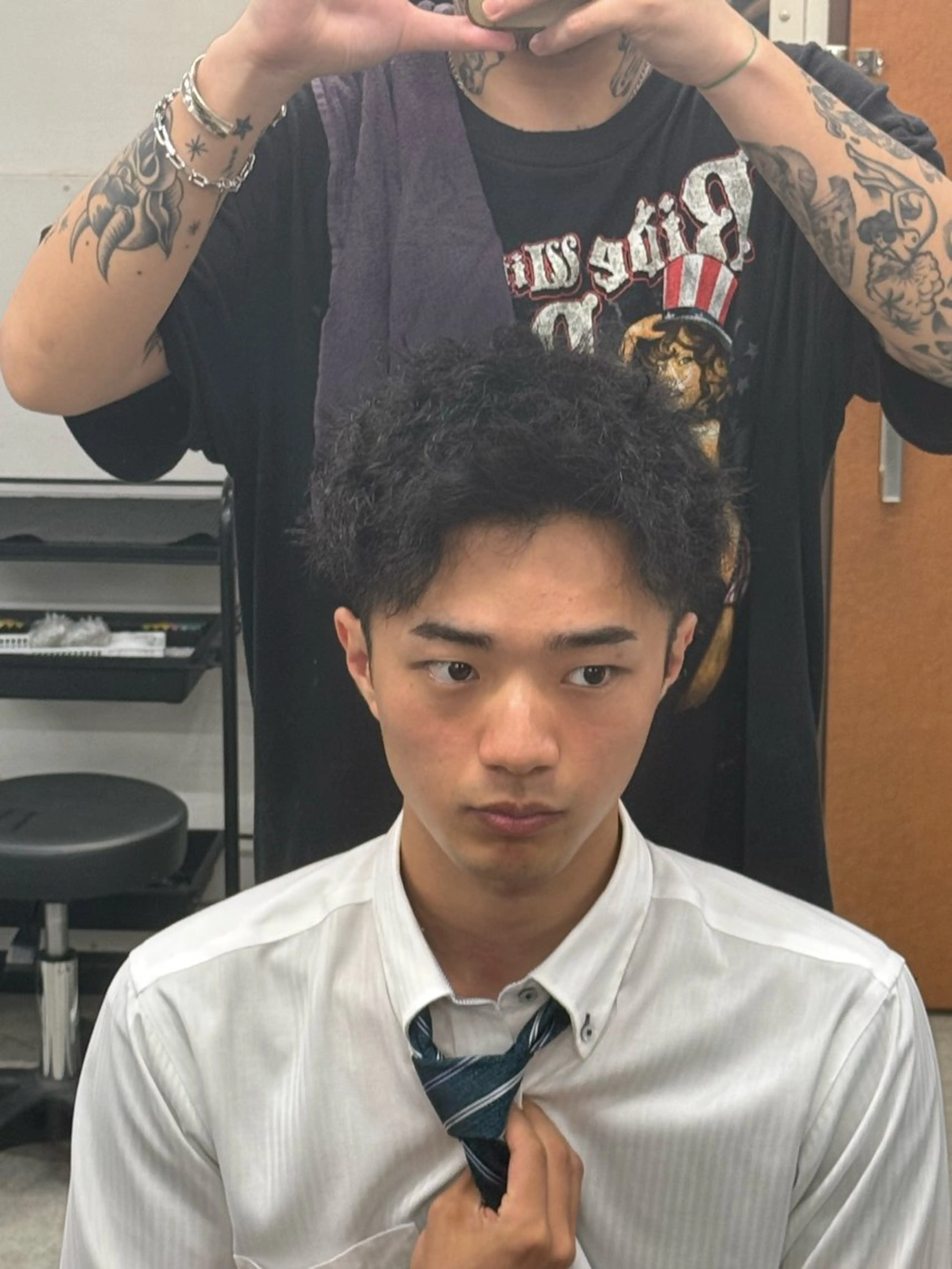 パーマ メンズ クラシックスタイル 💈鈴木洵誠のヘアスタイル