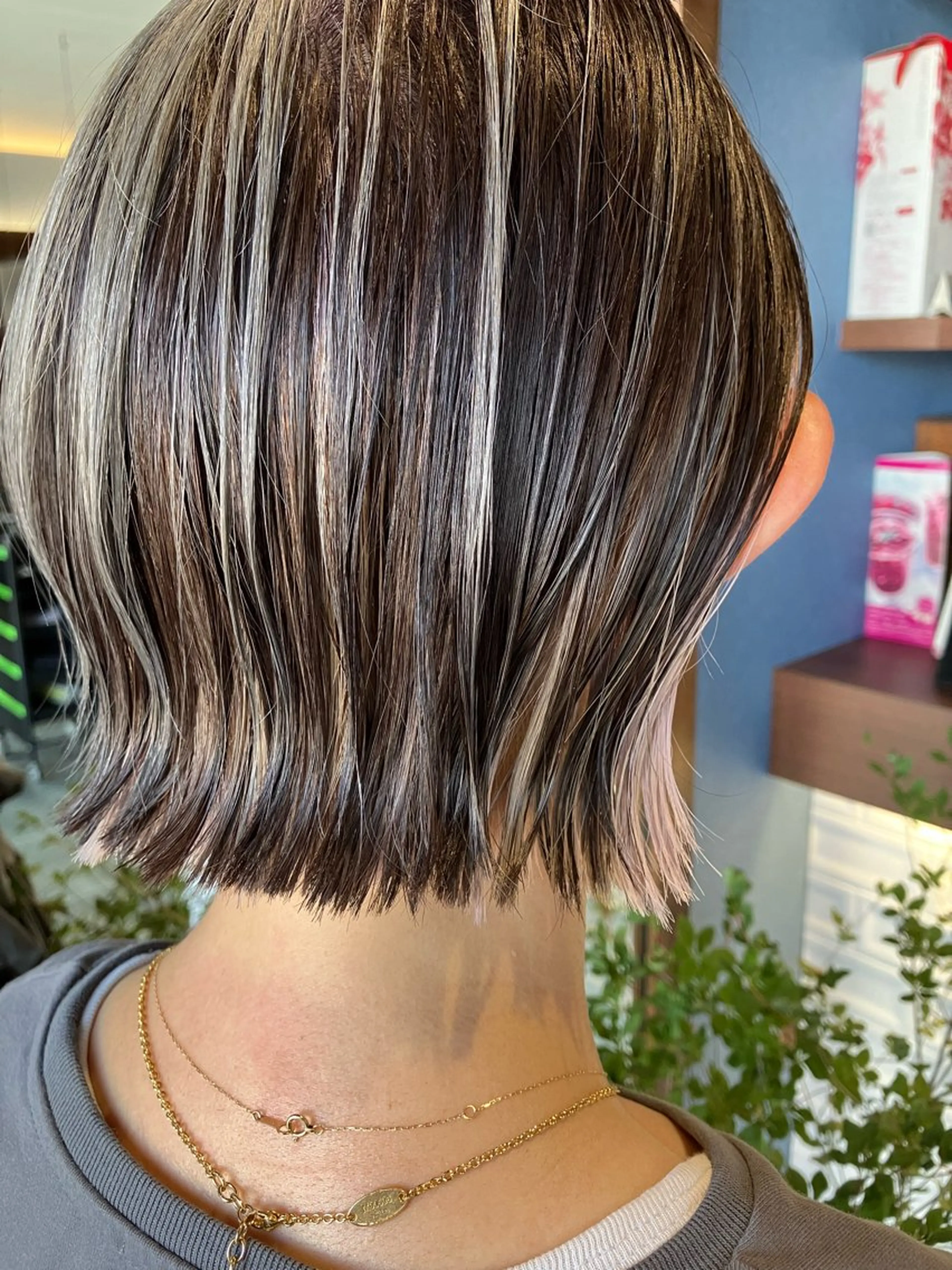 ミディアム カット ヘアカラー 🎀Kubu🍀 Natsumu🎀のヘアスタイル