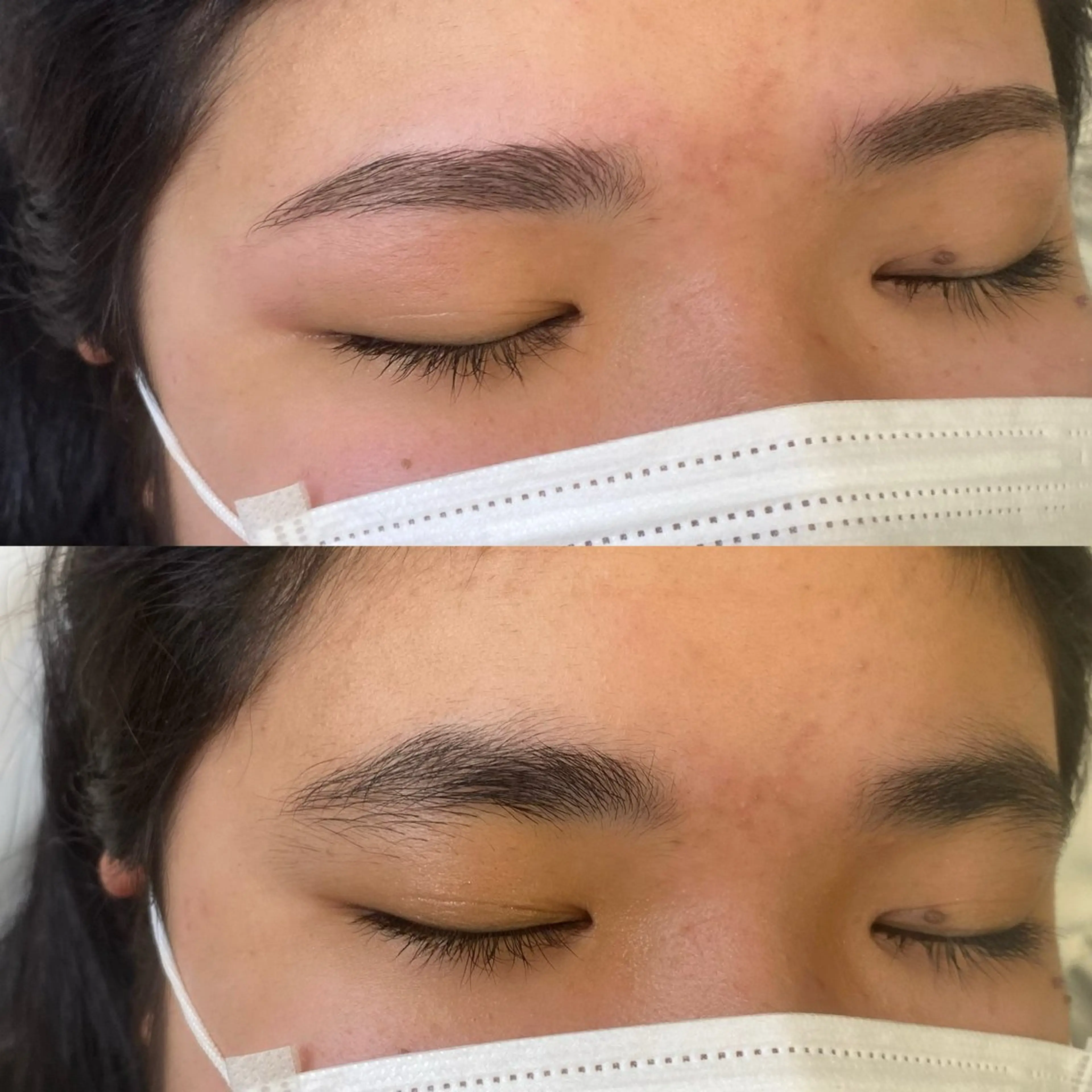 美眉スタイリング☆wax脱毛とカットをしない毛量調整込み☆の写真