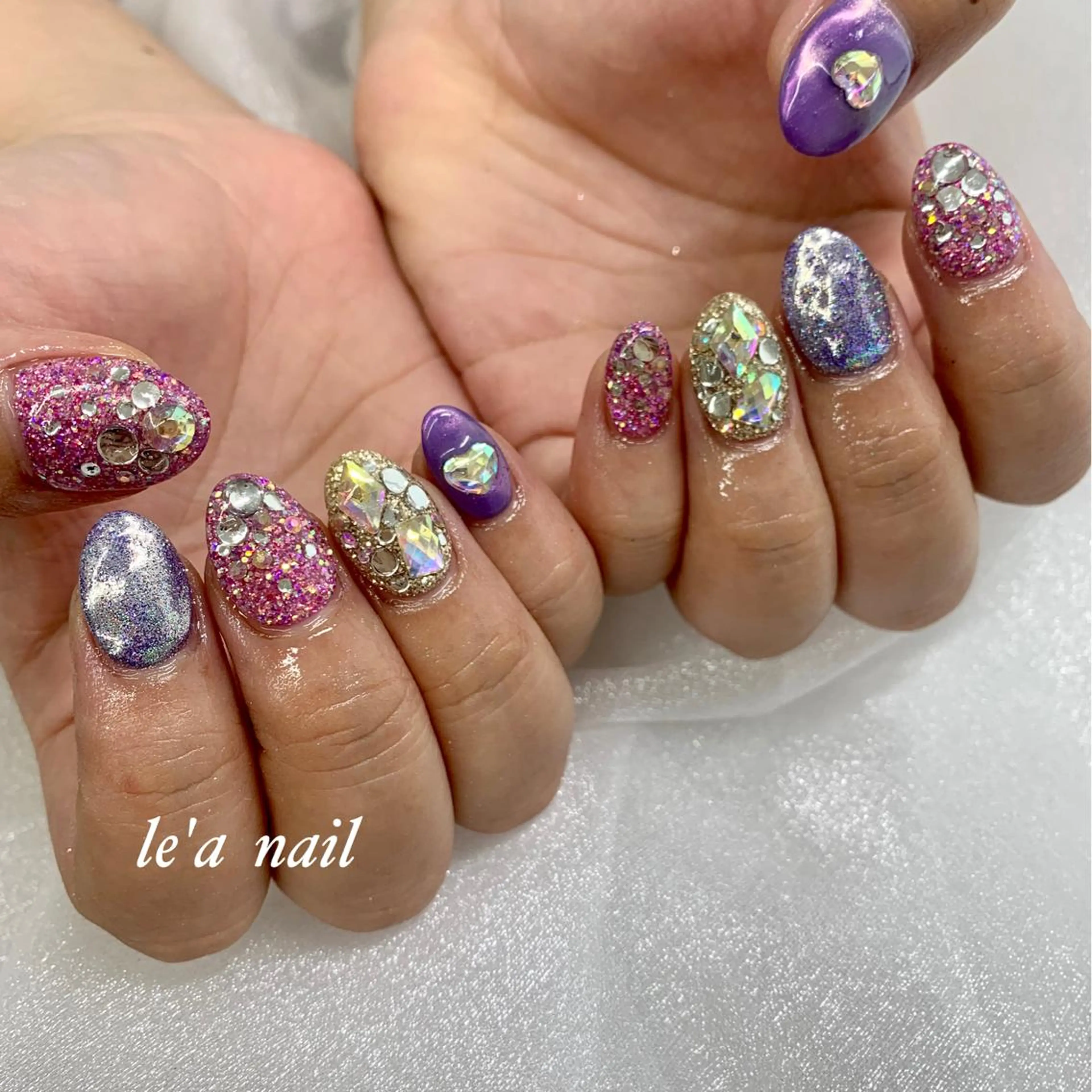 ネイル キラキラネイル pu muのネイルデザイン