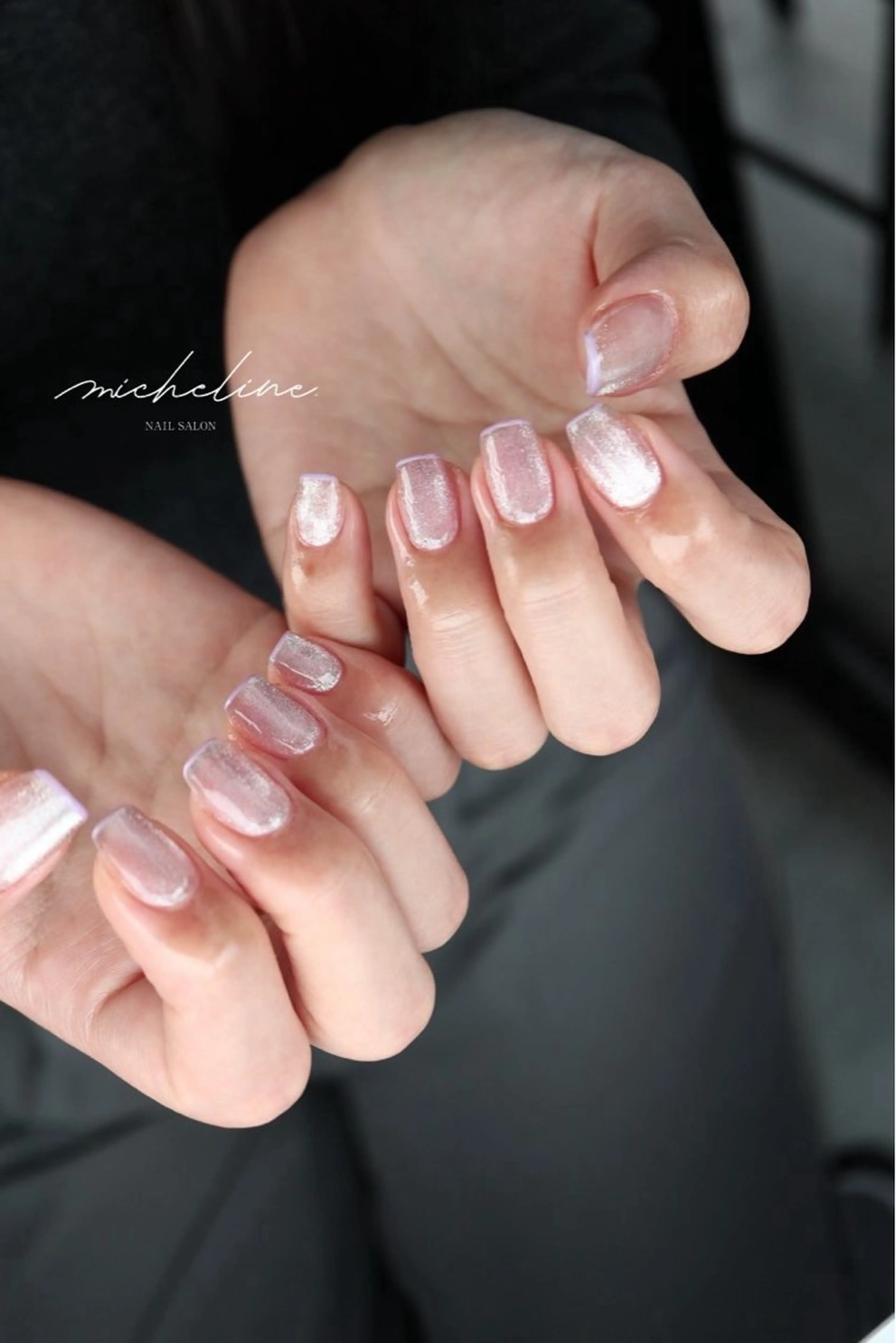 ネイル フレンチネイル マグネットネイル シンプルネイル micheline. rinのネイルデザイン