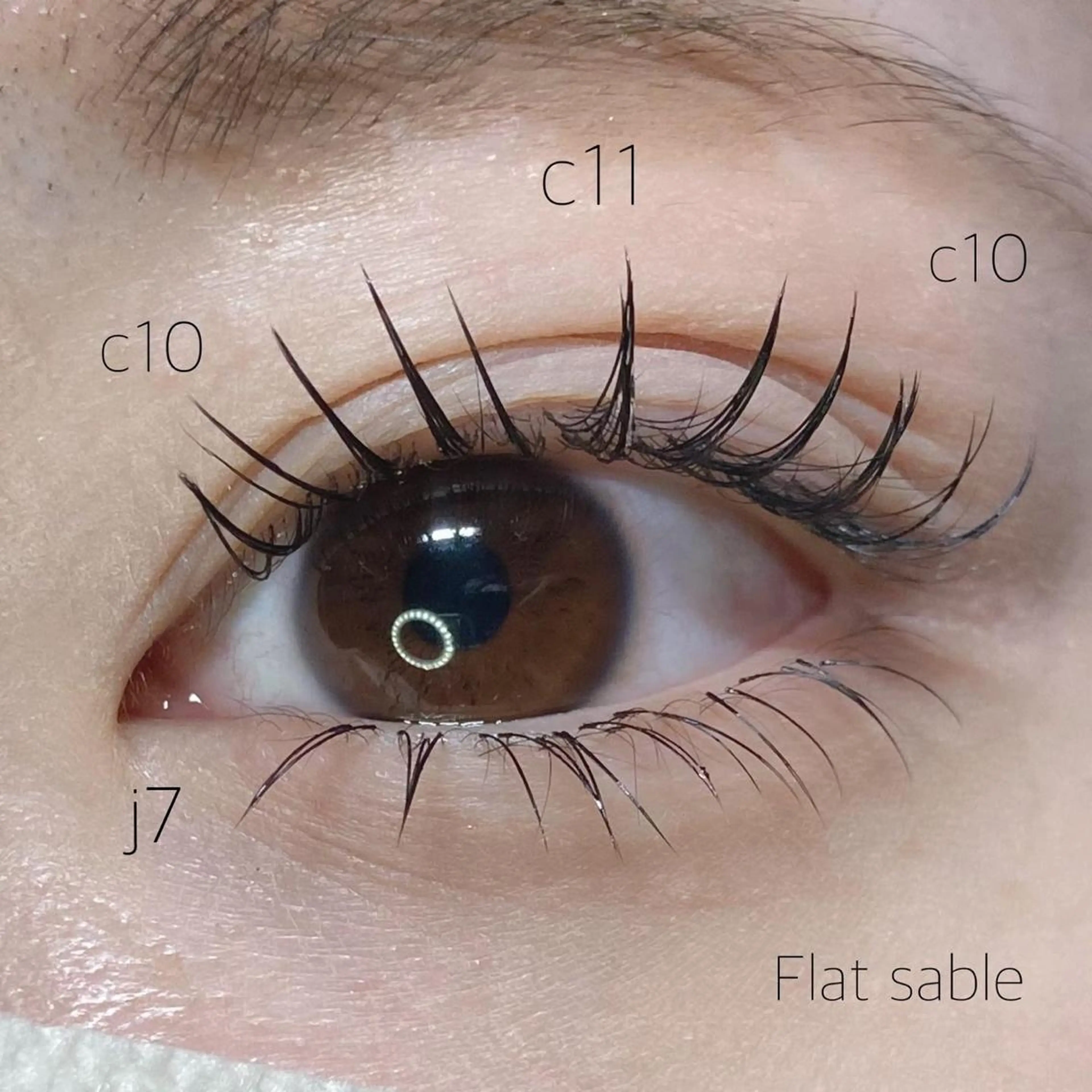 マツエク・マツパ アイブロウ 束感まつ毛 マツエク TOPアイリスト ふたつぎちさとのマツエク・マツパデザイン