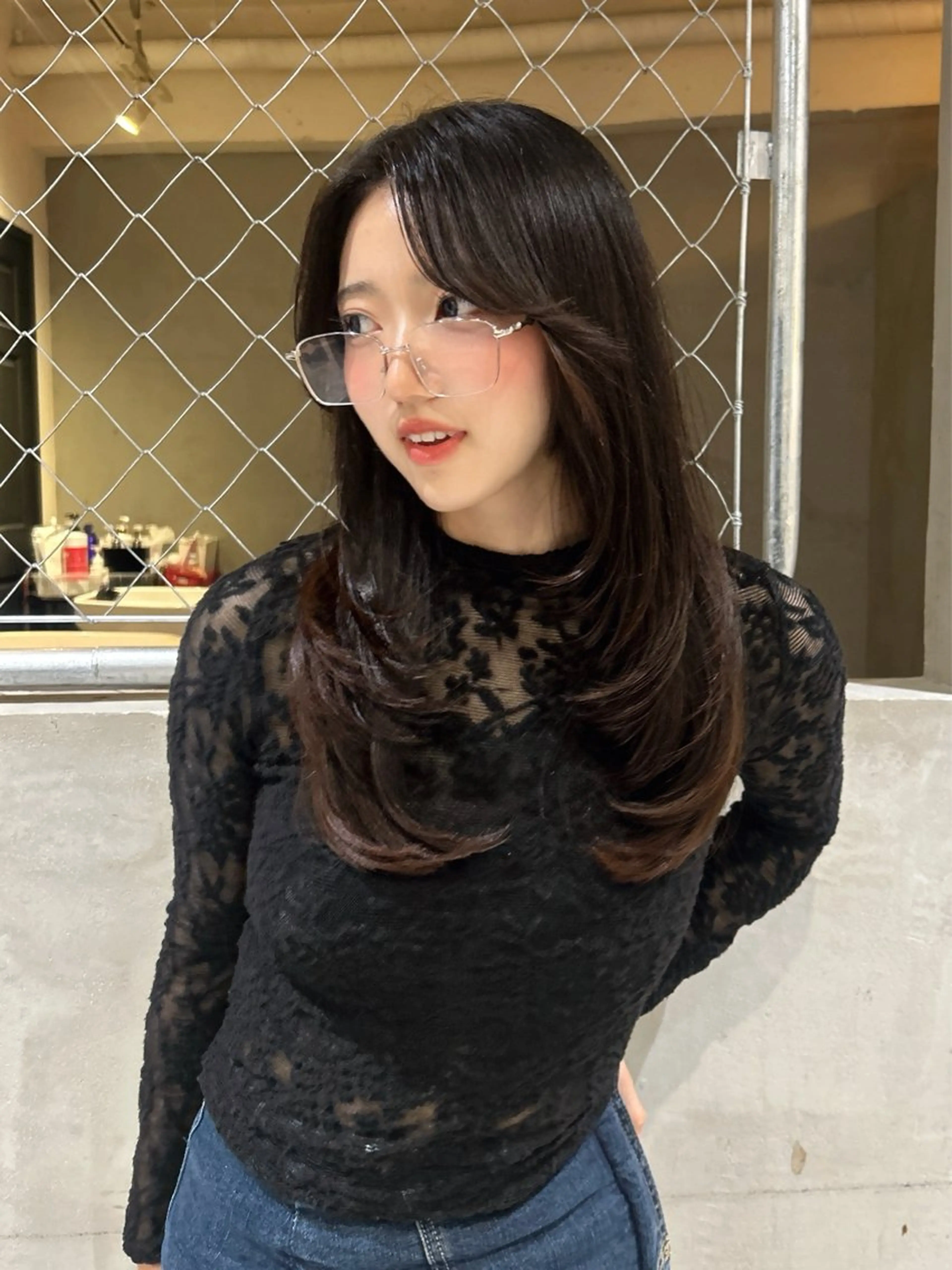 セミロング カット ヘアカラー トリートメント 透明感×韓国ヘア 🇰🇷きららのヘアスタイル