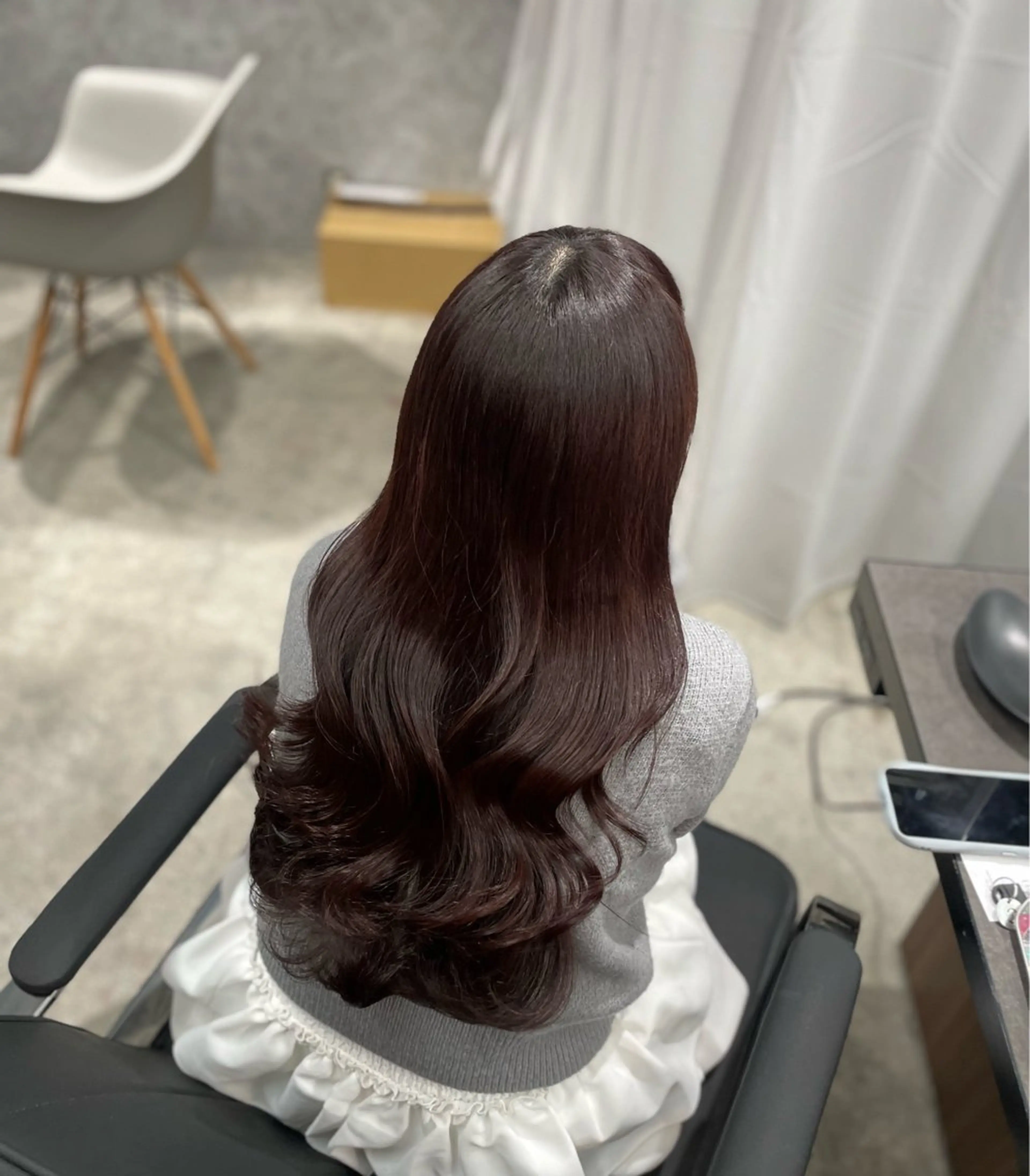 ロング カラー ブリーチなしWカラー 超特化/YURAのヘアスタイル