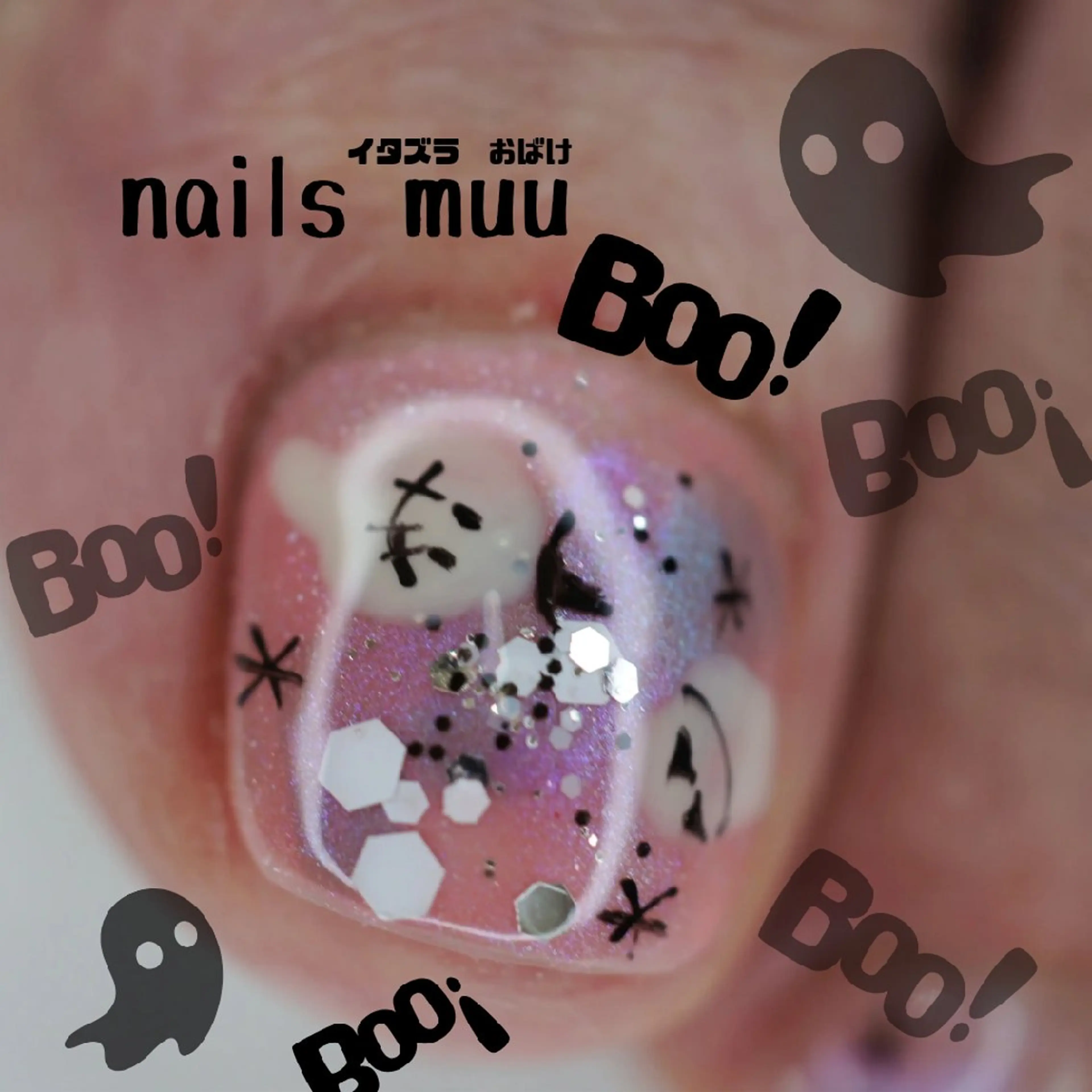 ネイル アートネイル フットネイル ハロウィン nails muu まゆのネイルデザイン