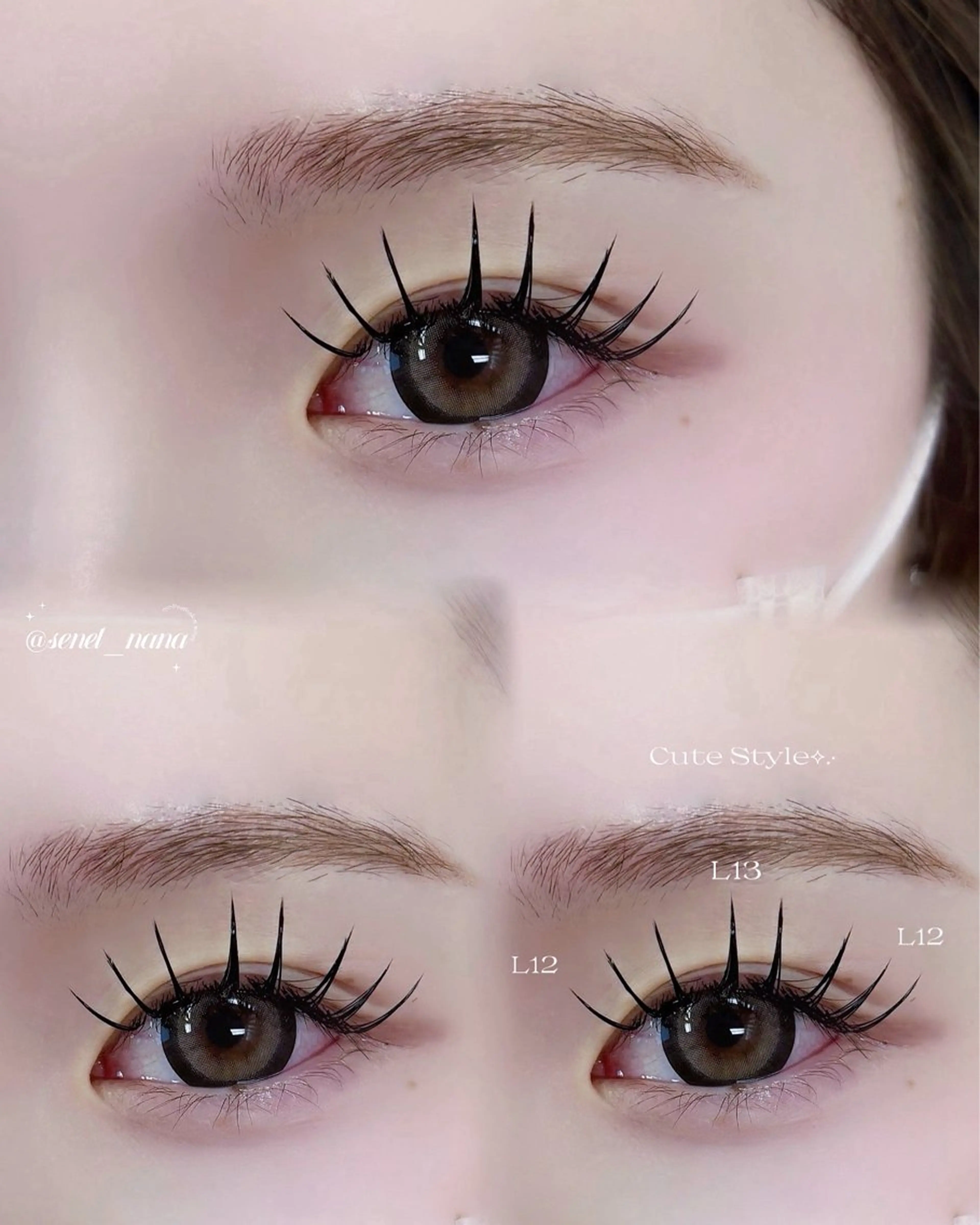 マツエク・マツパ Lカール milimili所属・𝐍𝐀𝐍𝐀 ⟡.·のマツエク・マツパデザイン