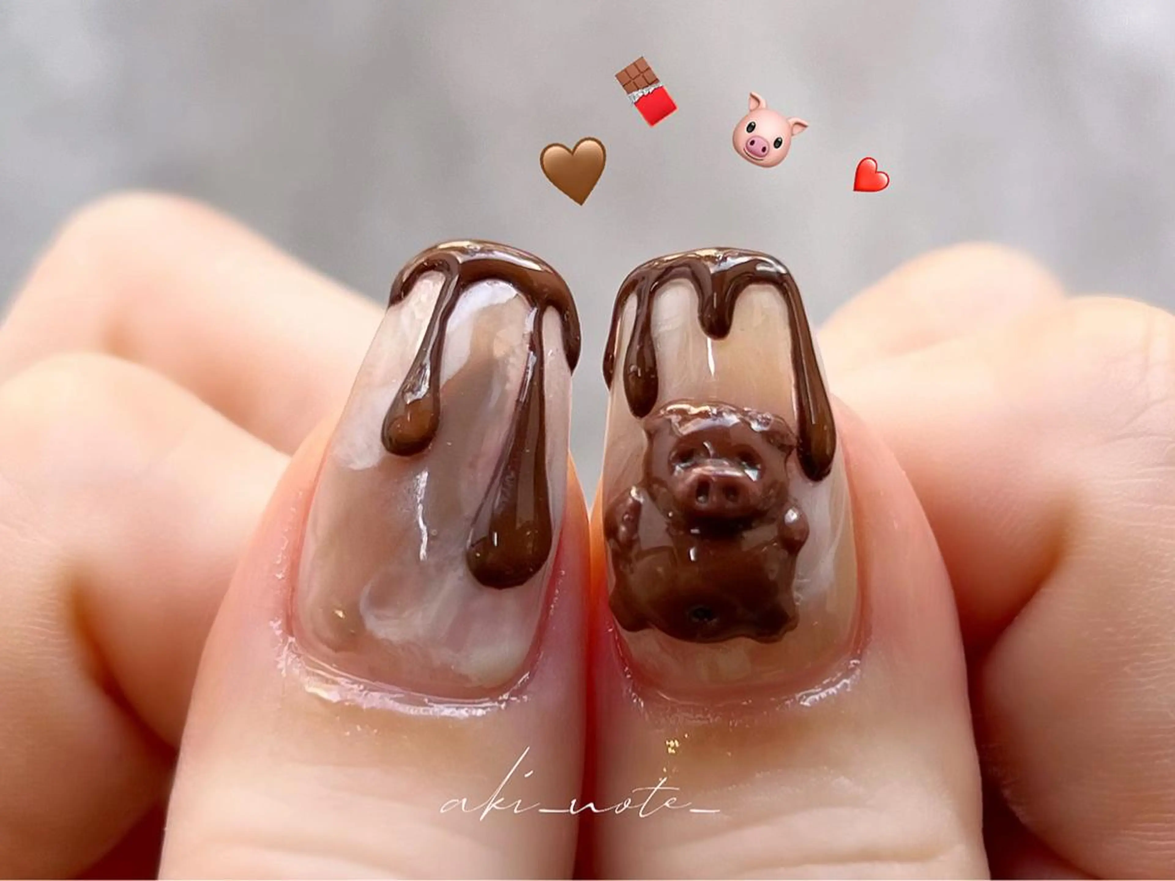 ネイル フラワーネイル ハート バレンタイン ワンホンネイル 冬ネイル ハンドネイル フットネイル GRANDE大須 栄/店長 aki🌙のネイルデザイン