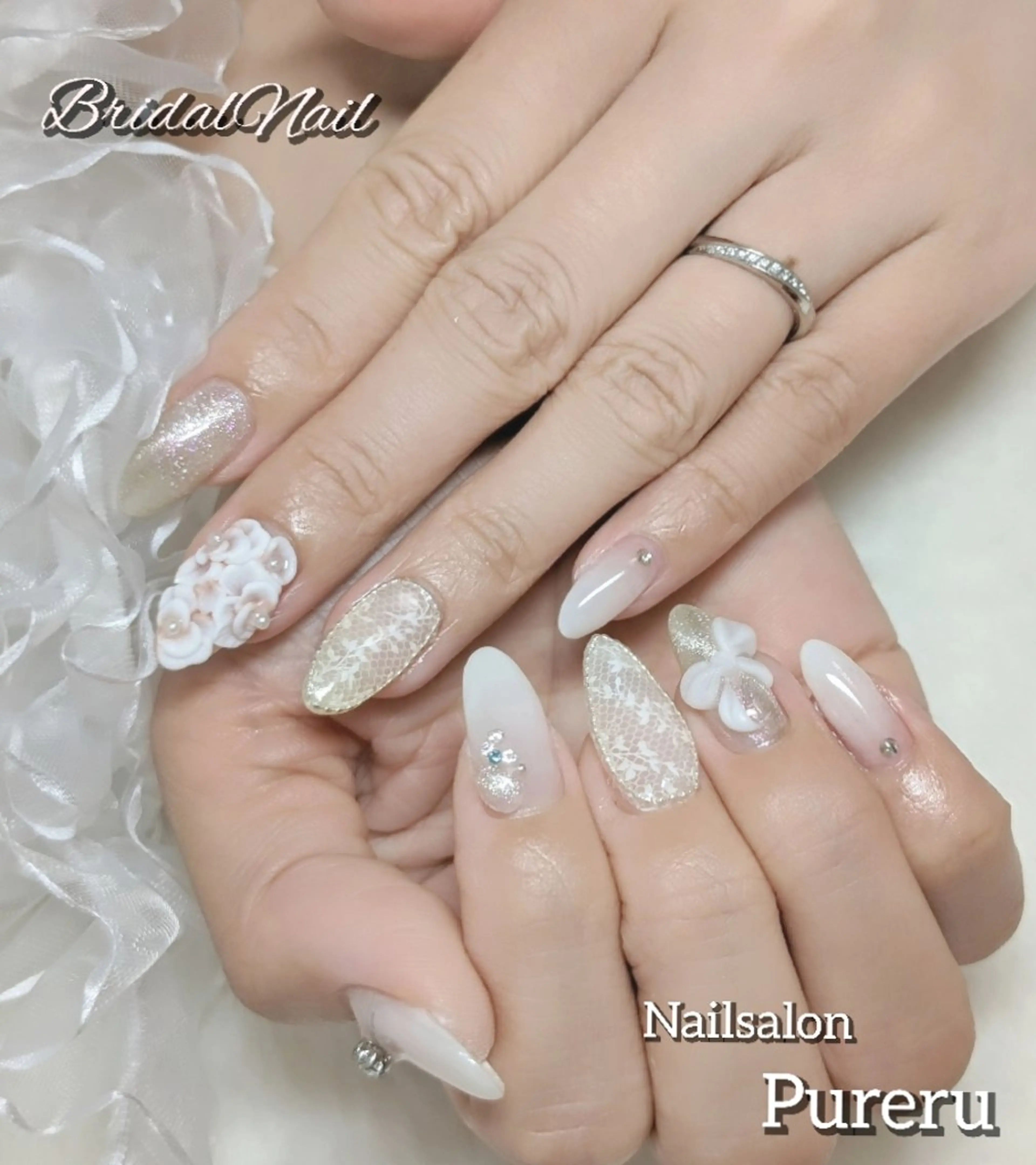 ブライダルネイルの写真