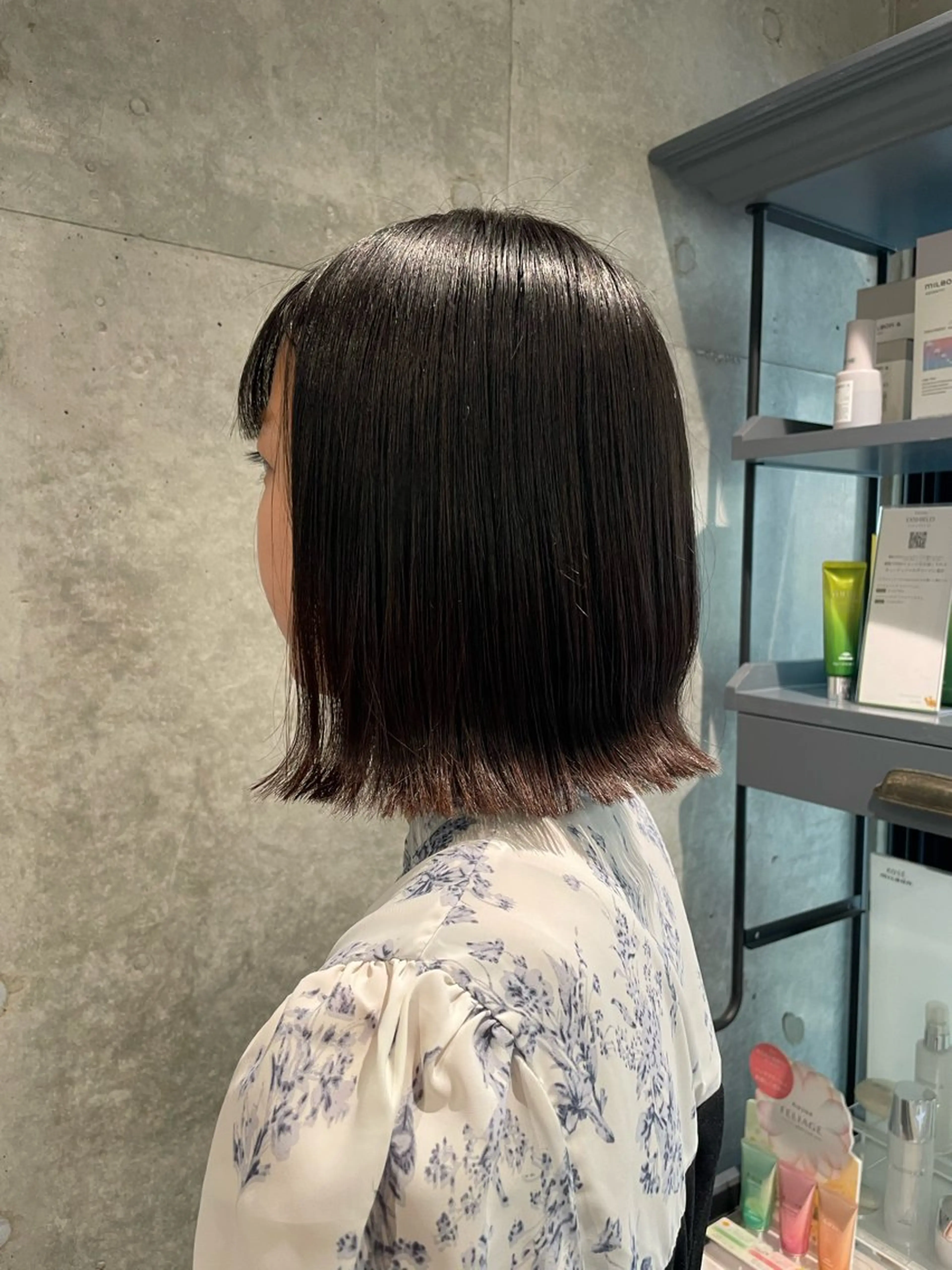 ミディアム ボブカット/艶カラー /Harukaのヘアスタイル