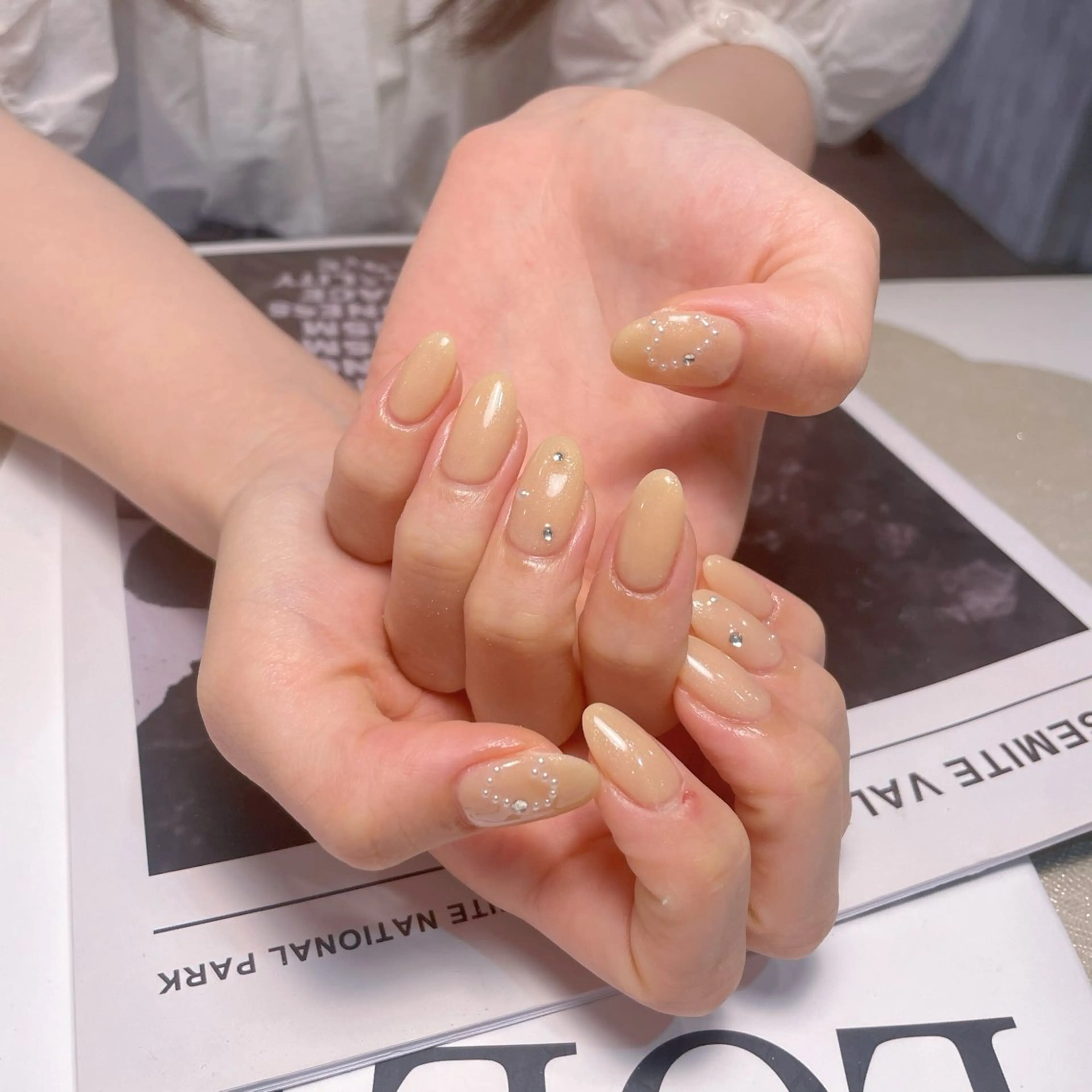 ネイル ハート ラメ(グリッター) D.d Nail Moeのネイルデザイン