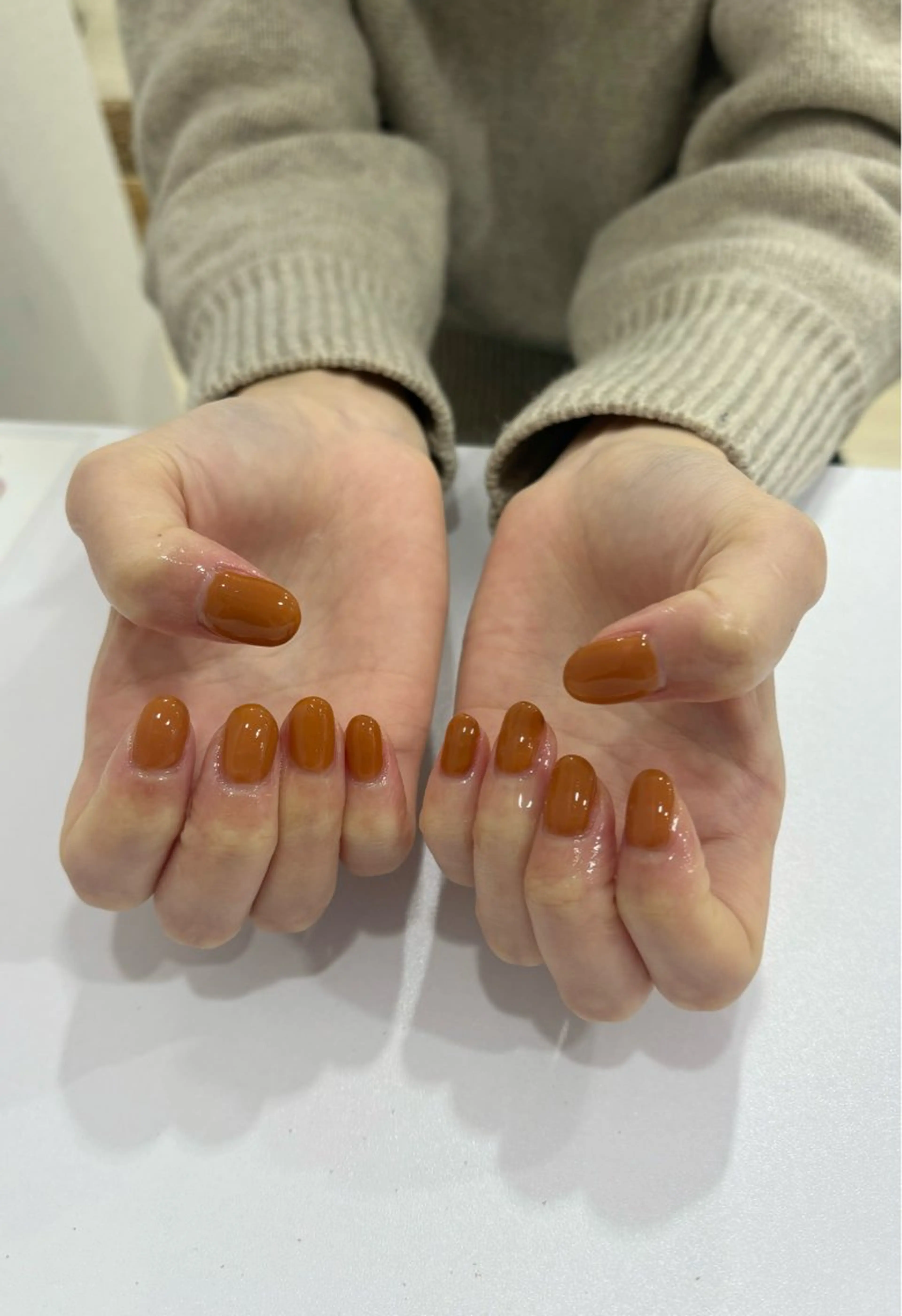 ネイル ワンカラーネイル 大久保 和音のネイルデザイン