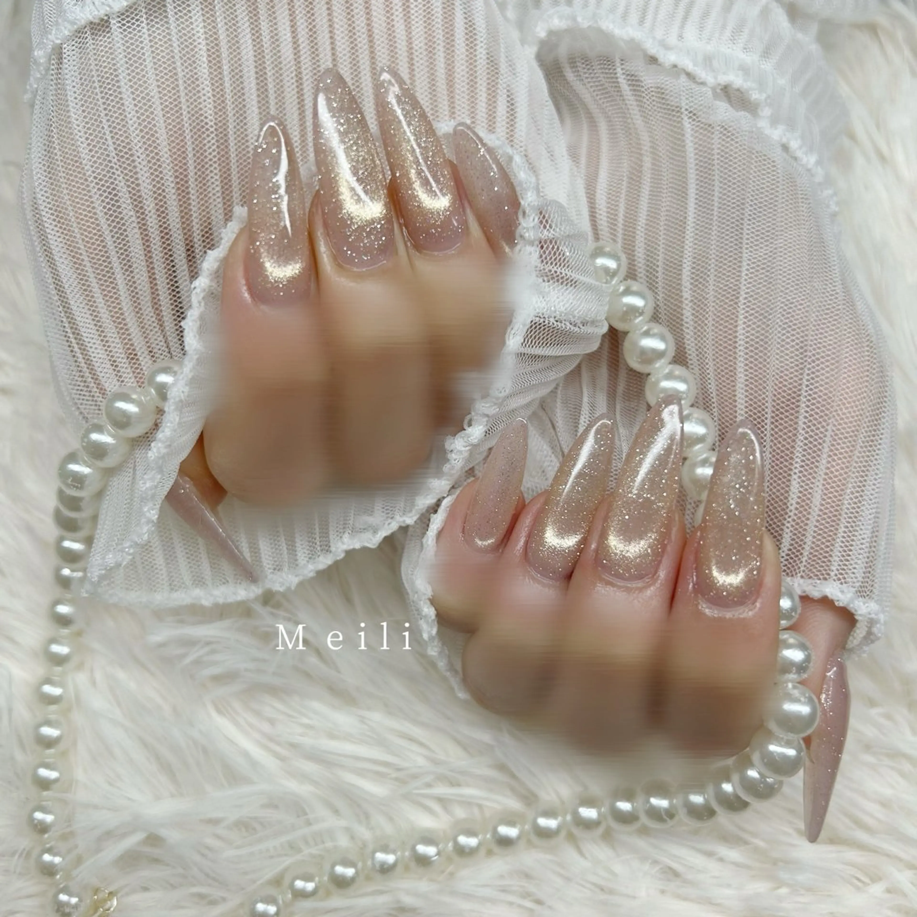 ネイル マグネットネイル ワンカラーネイル ハンドネイル Meili所属・Meili スタッフのネイルデザイン