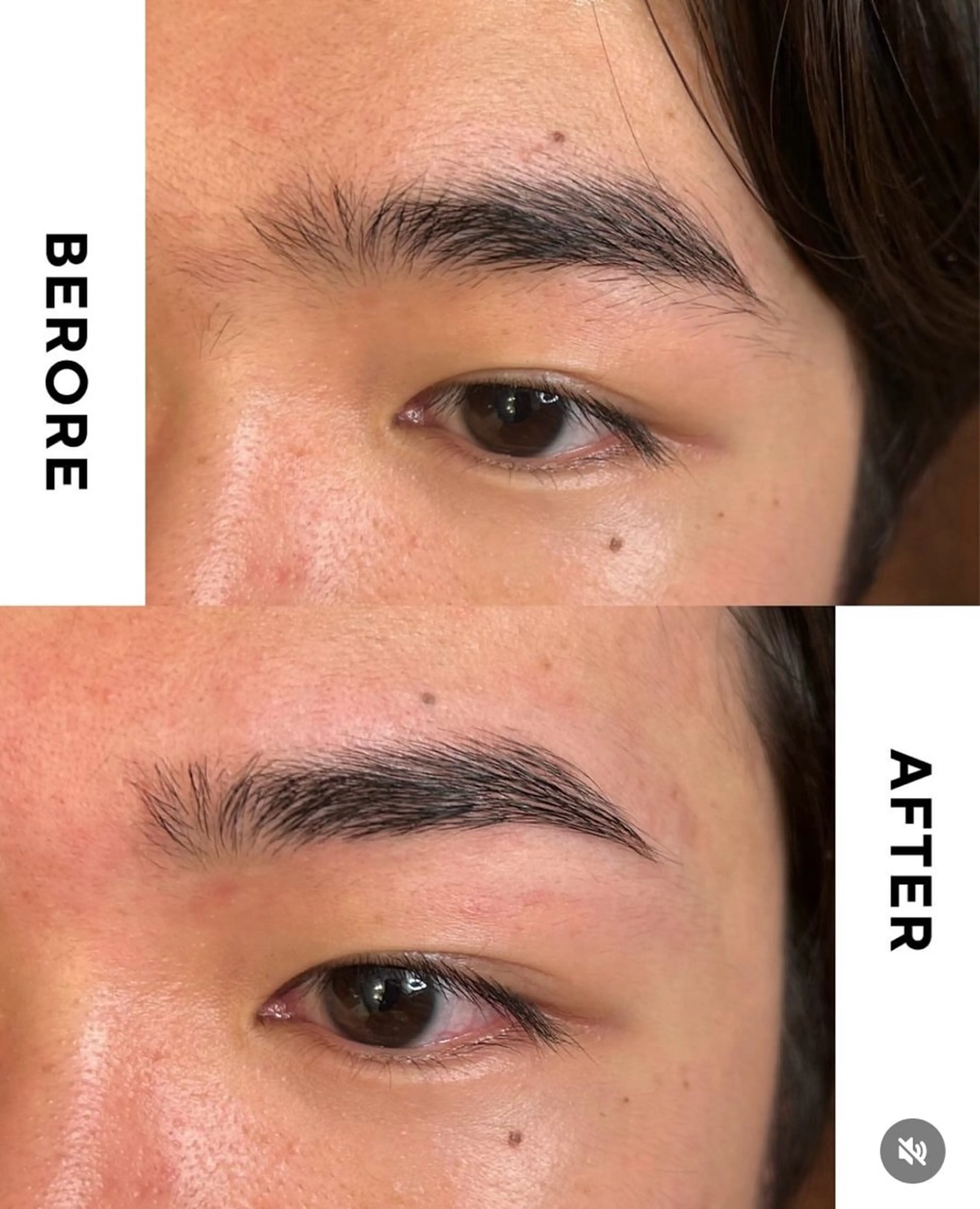 口コミ投稿】似合わせ診断+WAX脱毛+カット+毛抜き+間引き/メンズ眉毛の写真